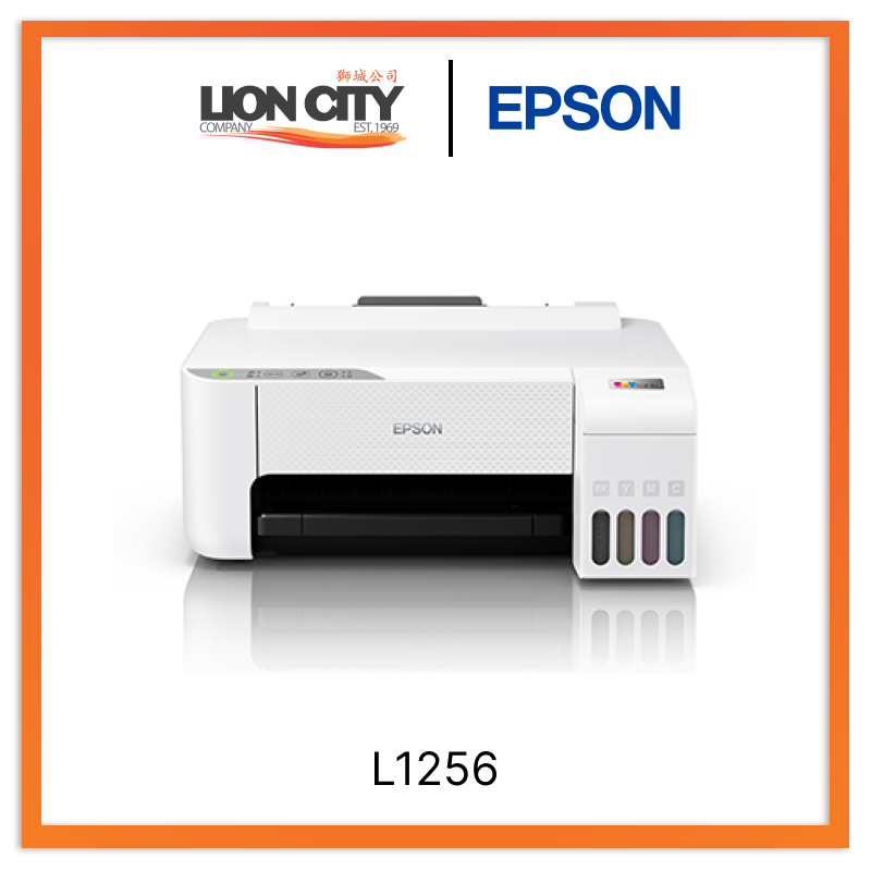 Epson EcoTank L1256 Wireless A4 Ink Tank Printer - High-Quality Printing for Home Office & Small Business | Fast WiFi Connectivity, Low-Cost Printing Solution