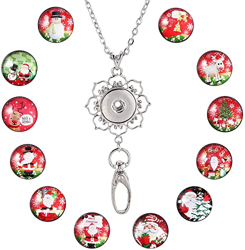 1+12 Christmas Button Lanyard