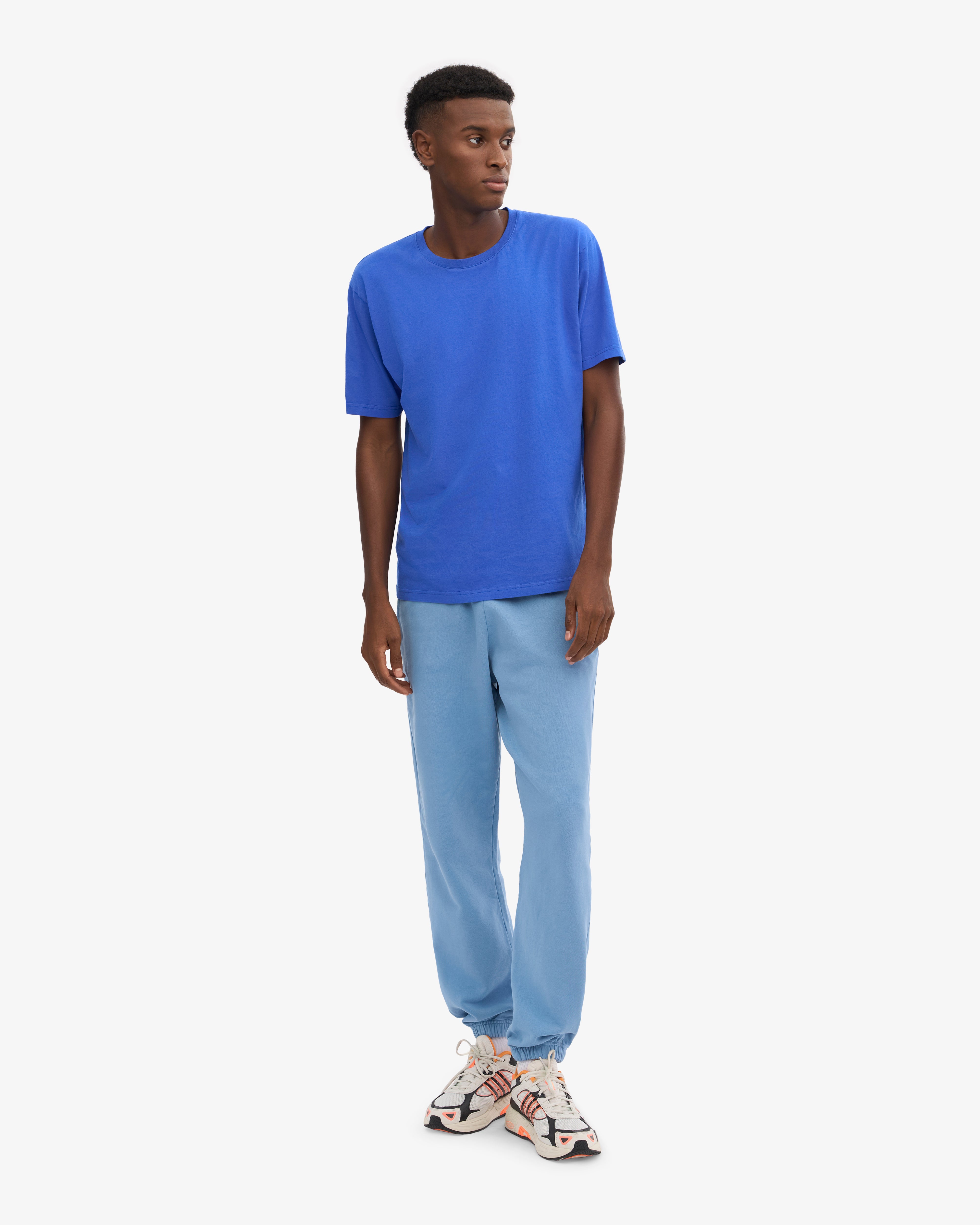 Oversized Organic Cotton T-Shirt for Women - Soft & Comfortable Sapphire Blue Tee - Perfect for Casual Wear, Loungewear & Everyday Outfits