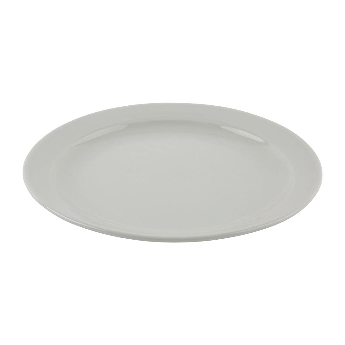 Olympia Athena Hotelware White Porcelain Narrow Rimmed Plates - Super Vitrified Durable Glaze - Oven, Microwave & Dishwasher Safe - Perfect for Restaurants, Catering & Home Dining