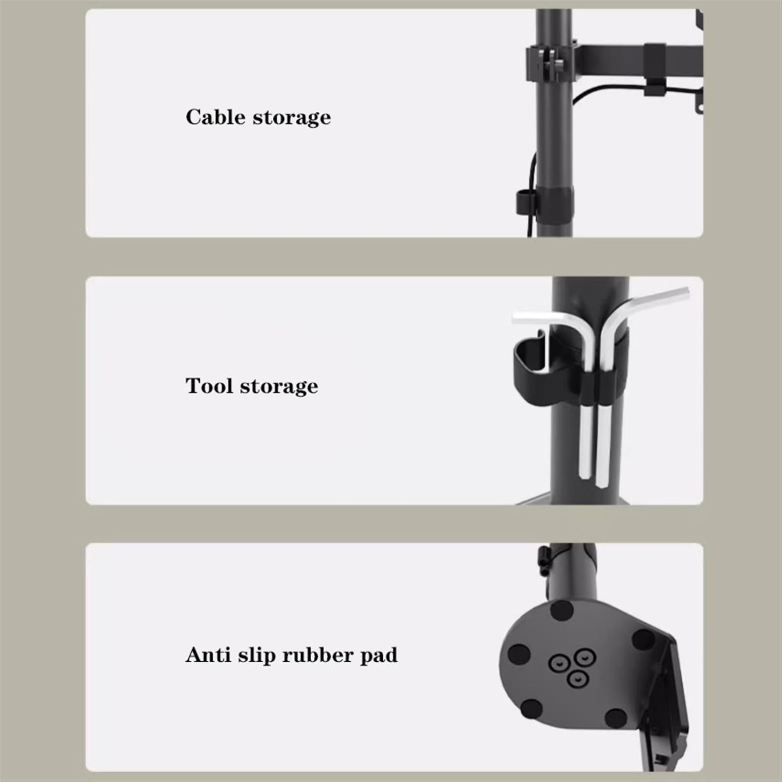 Adjustable Single Monitor Stand for 13-32 Inch Screens (Up to 17.6 lbs) - Full Motion Monitor Mount Arm with C-Clamp & Grommet Base (Max VESA 100x100mm) - Perfect for Home Office, Gaming Setup, and Workspace Ergonomics