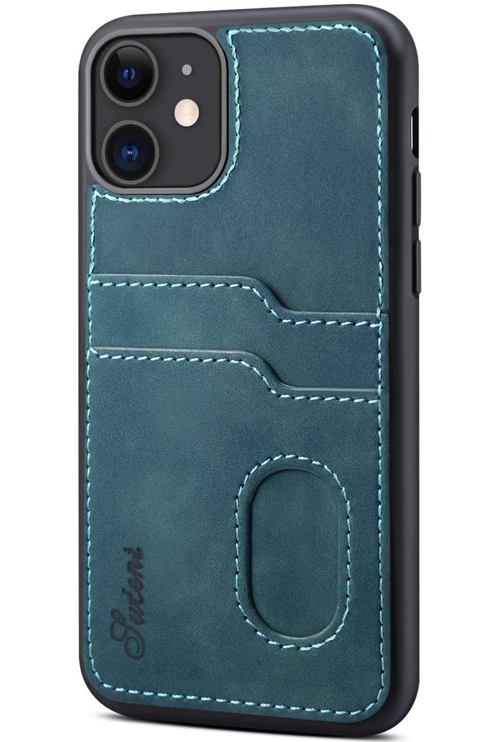Premium PU Leather Wallet Case for iPhone 11/11 Pro/11 Pro Max with Credit Card Slots - Slim Shockproof Protective Cover for Daily Use, Travel & Business