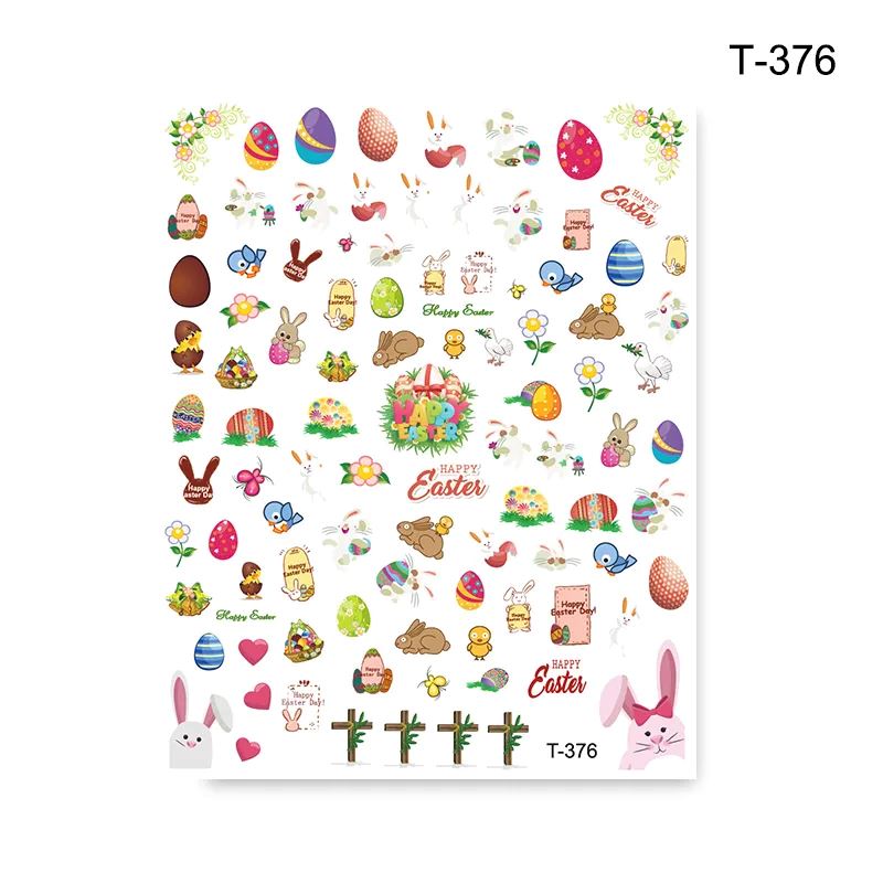 Easter Nail Art Stickers - Waterproof DIY Nail Decals for Women - Spring Floral Nail Stickers for Manicure & Pedicure - Perfect for Easter Party, Spring Festival, and Daily Nail Art Designs
