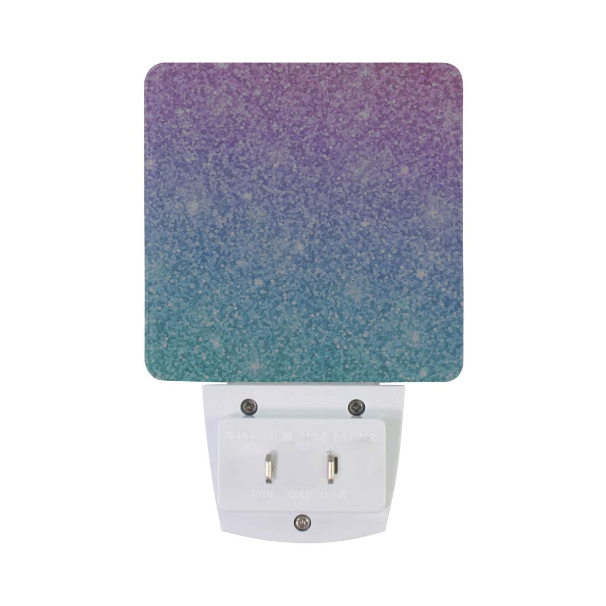Pink and Blue Glitter Night Light Set of 2 - Plug-in Motion Sensor LED Lamp for Kids Room, Nursery, Bedroom, Hallway (Perfect for Nighttime Safety & Decor)