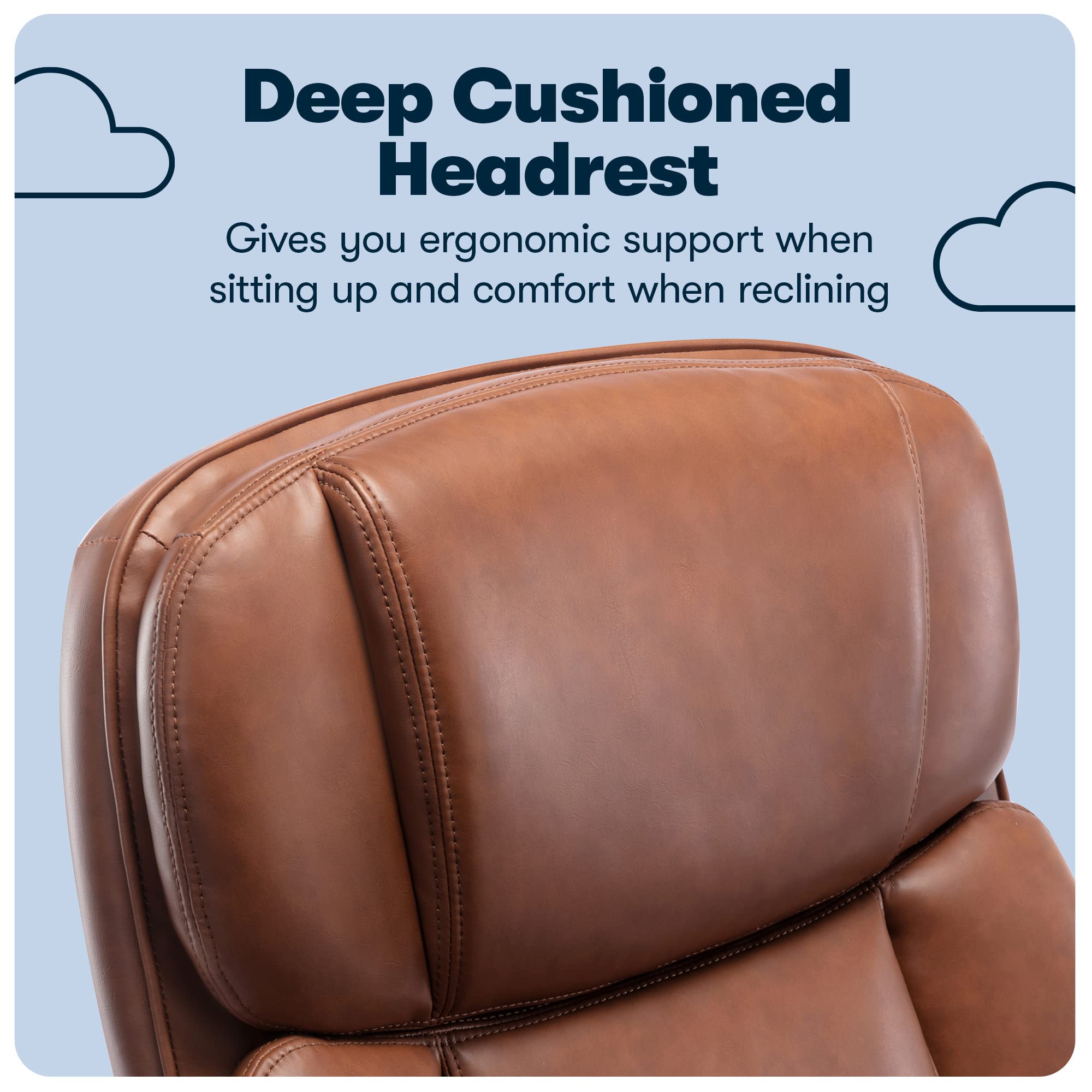 Serta Executive Office Chair - Ergonomic Gaming Chair with Lumbar Support for Home & Office