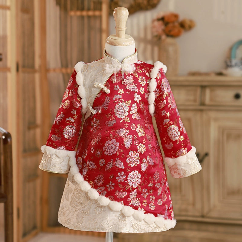 Embroidered Winter Christmas Dress for Women - Elegant Holiday Party Gown for Xmas & New Year Celebrations - Perfect for Family Gatherings, Office Parties & Festive Events