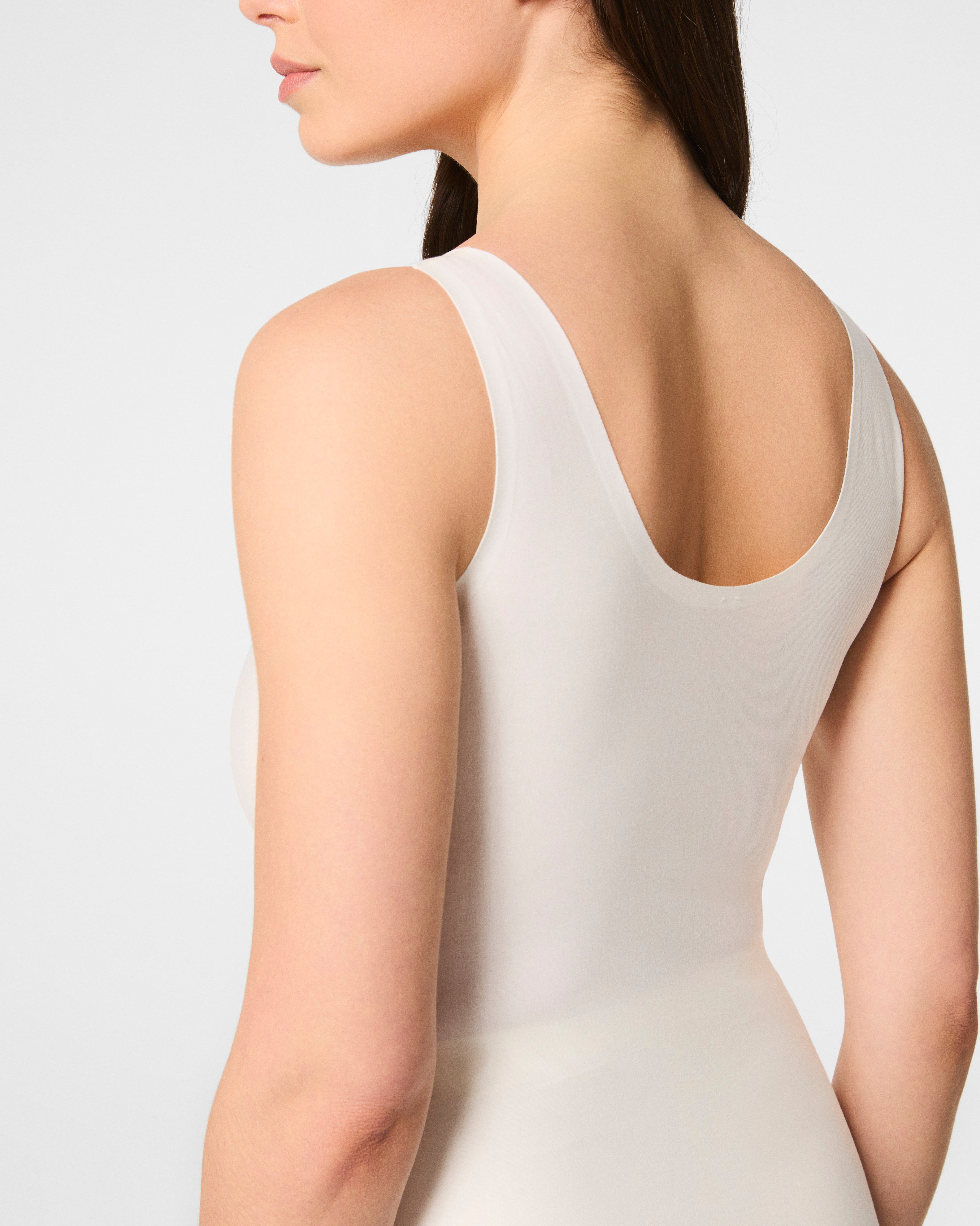 SPANX Shapewear Invisible Supima Cotton Tank Top for Women - Seamless Slimming Camisole for Everyday Wear & Layering