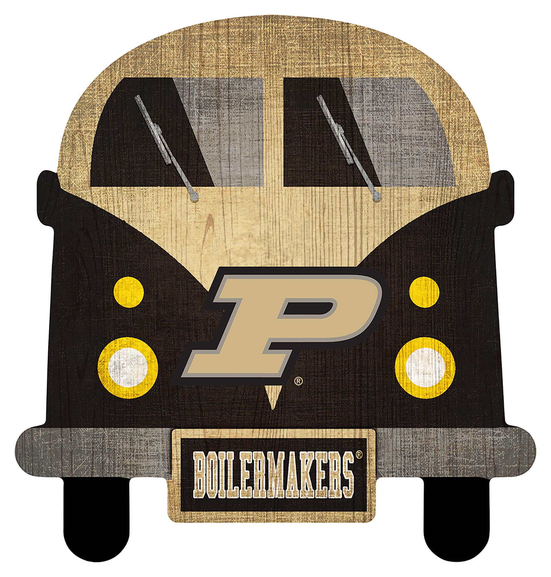 Fan Creations NCAA 12 Inch Team Bus Sign - Officially Licensed College Sports Decor for Tailgating, Dorm Room & Game Day Parties
