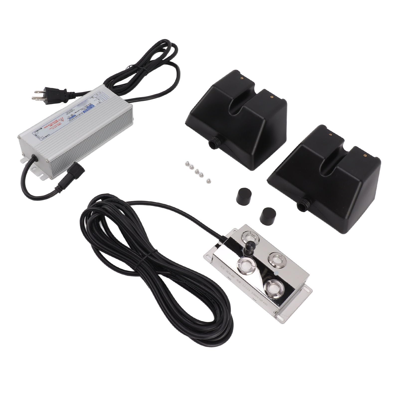 4 Heads Ultrasonic Fog Machine, DC 48V IP67 Waterproof Mist Maker Fogger with Better Heat Dissipation - 3.2A 150W High Sensitivity for Swimming Pools, Ponds, Water Features & Indoor Decor (US Plug 110V)