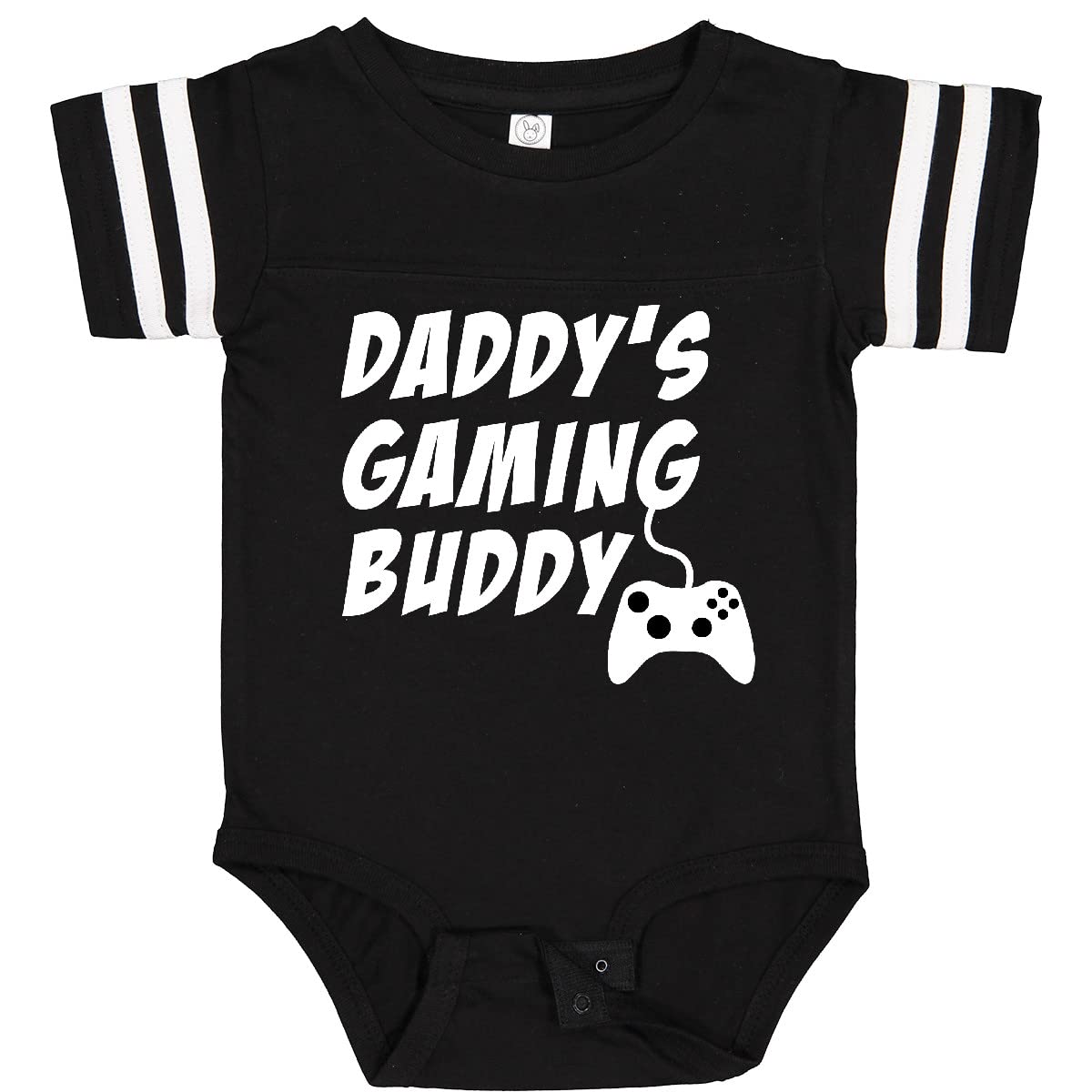 Inktastic Daddy's Gaming Buddy with Controller Baby Bodysuit - Cute Gamer Onesie for Newborns & Infants - Perfect Gift for Gamers & New Dads - Playtime & Family Bonding Outfit