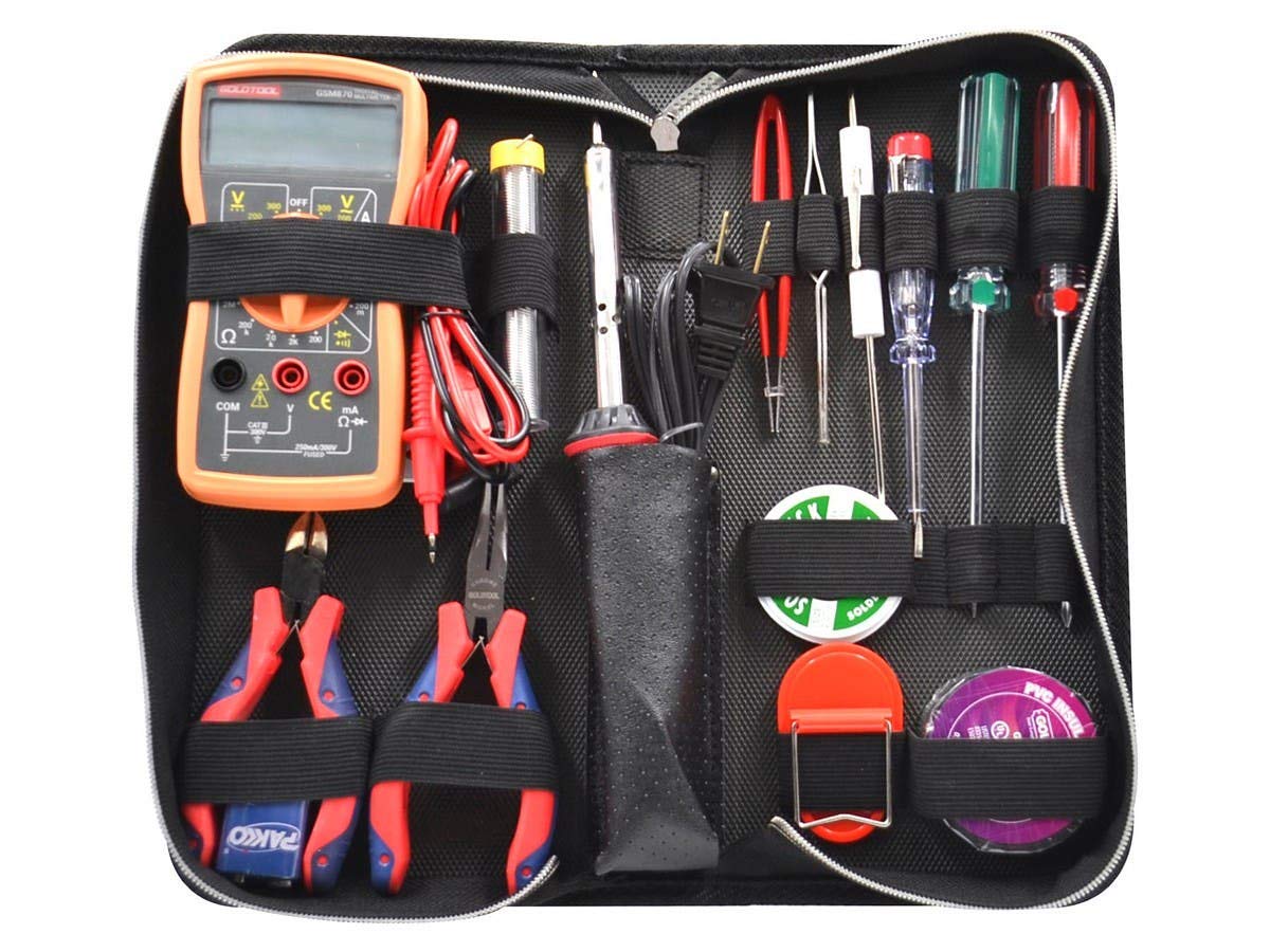 Monoprice 15-Piece Electrical Training Tool Kit | Professional Electrician Tools Set for Wiring, Repairs & DIY Projects | Perfect for Home Improvement, Electrical Work & Vocational Training