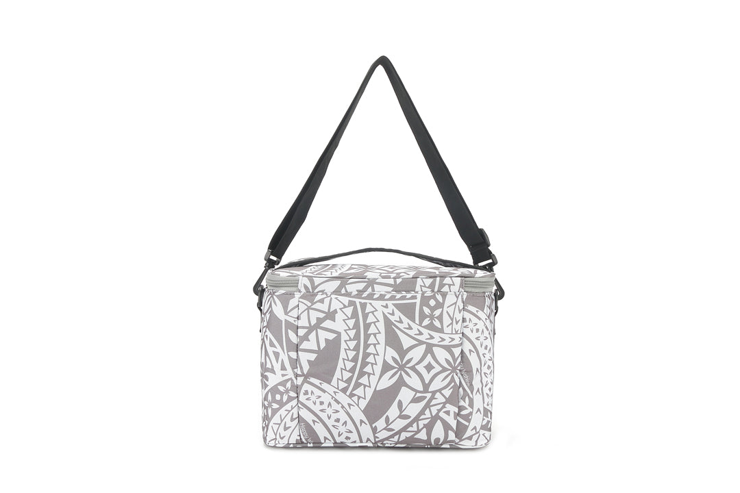 Premium Insulated Cooler Tote Bag - Medium Size, Tapa Grey - Perfect for Beach Picnics, Camping & Outdoor Adventures