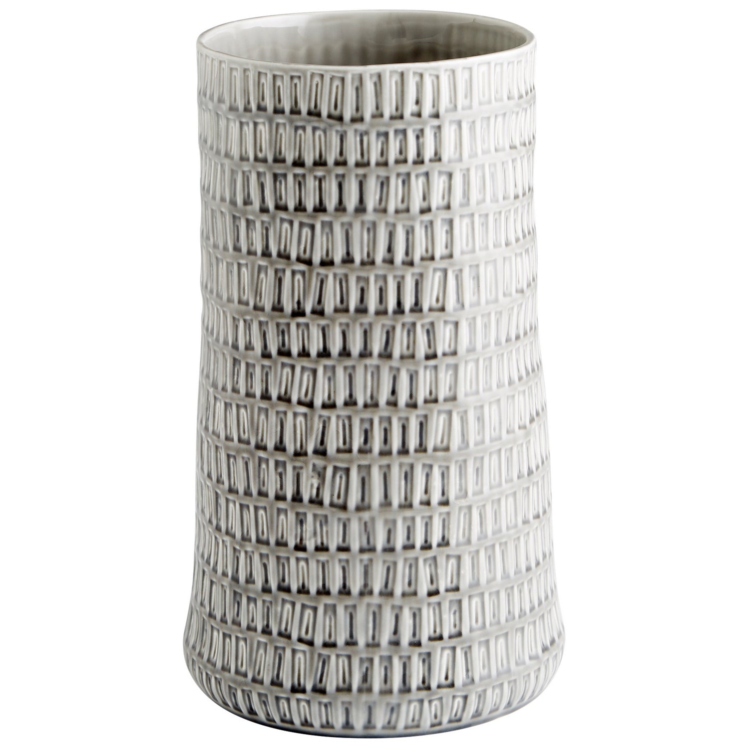 Cyan Design 10915 Somerville Large Oyster Silver Vase - Elegant Home Decor for Living Room, Dining Table & Wedding Centerpieces