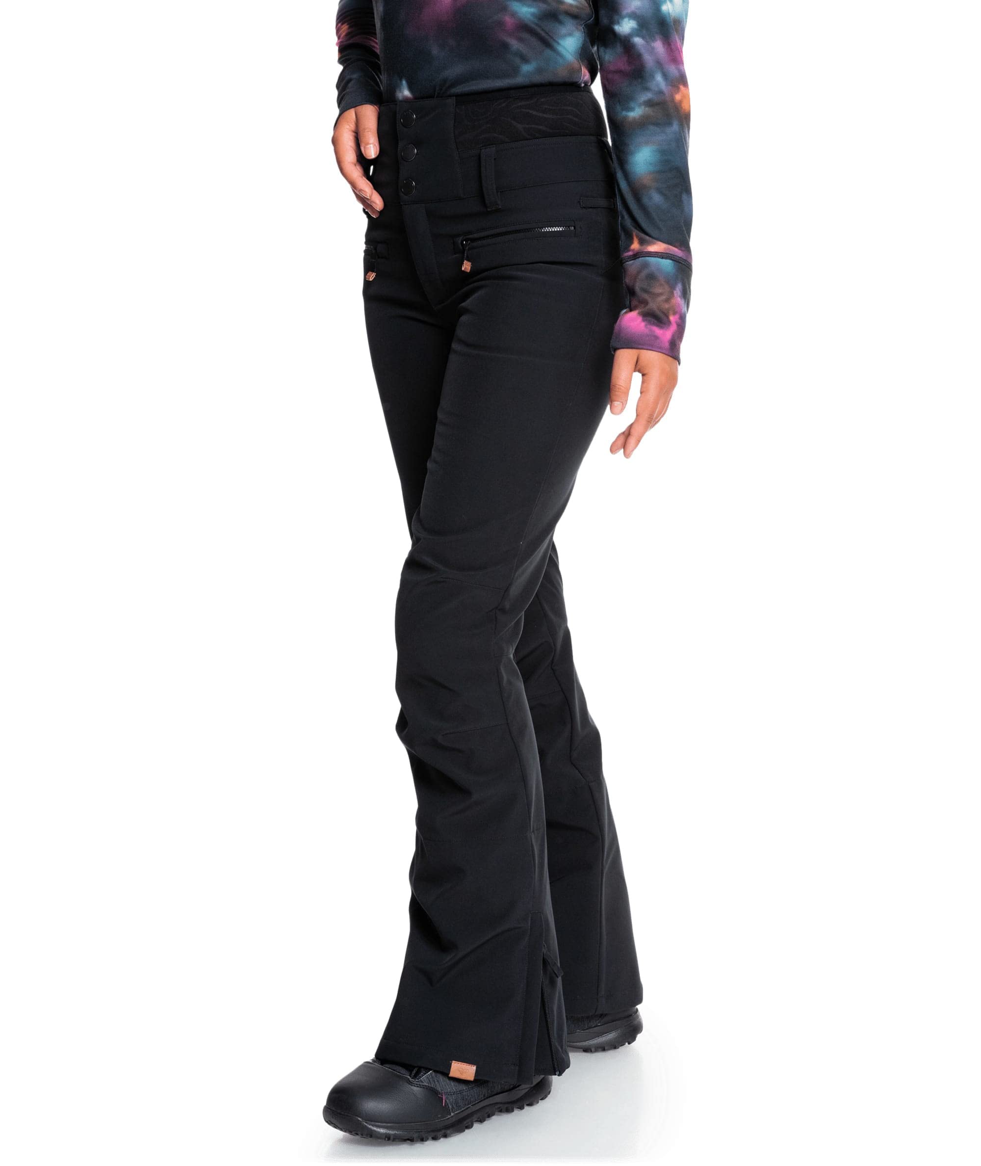 Roxy Women's Rising High Snow Pants - Waterproof Insulated Ski Pants for Winter Sports & Outdoor Activities