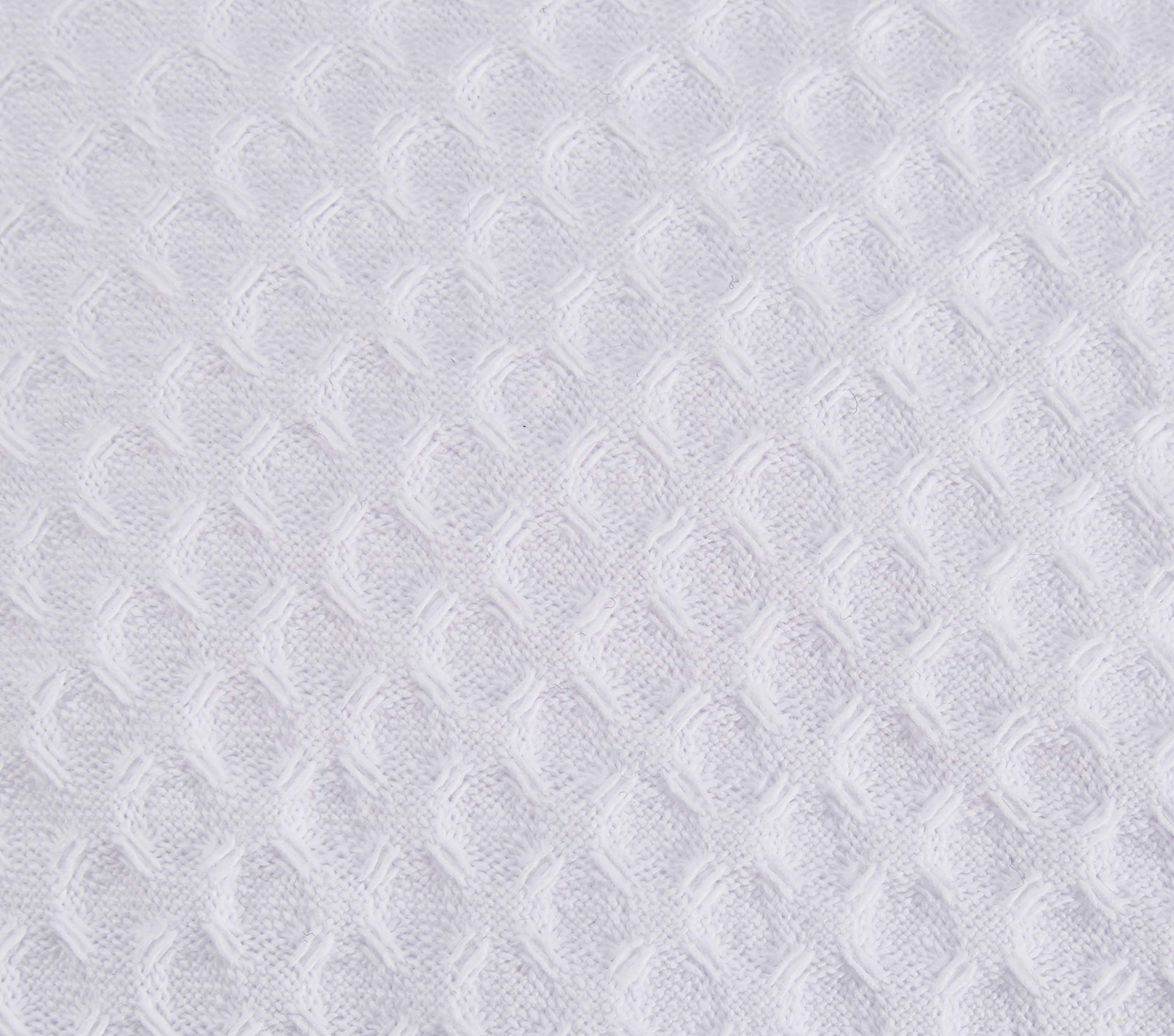 Bags Ltd Premium White Waffle Shower Cap for Women & Men - Waterproof Bath Hair Protector for Swimming, Spa & Salon Use