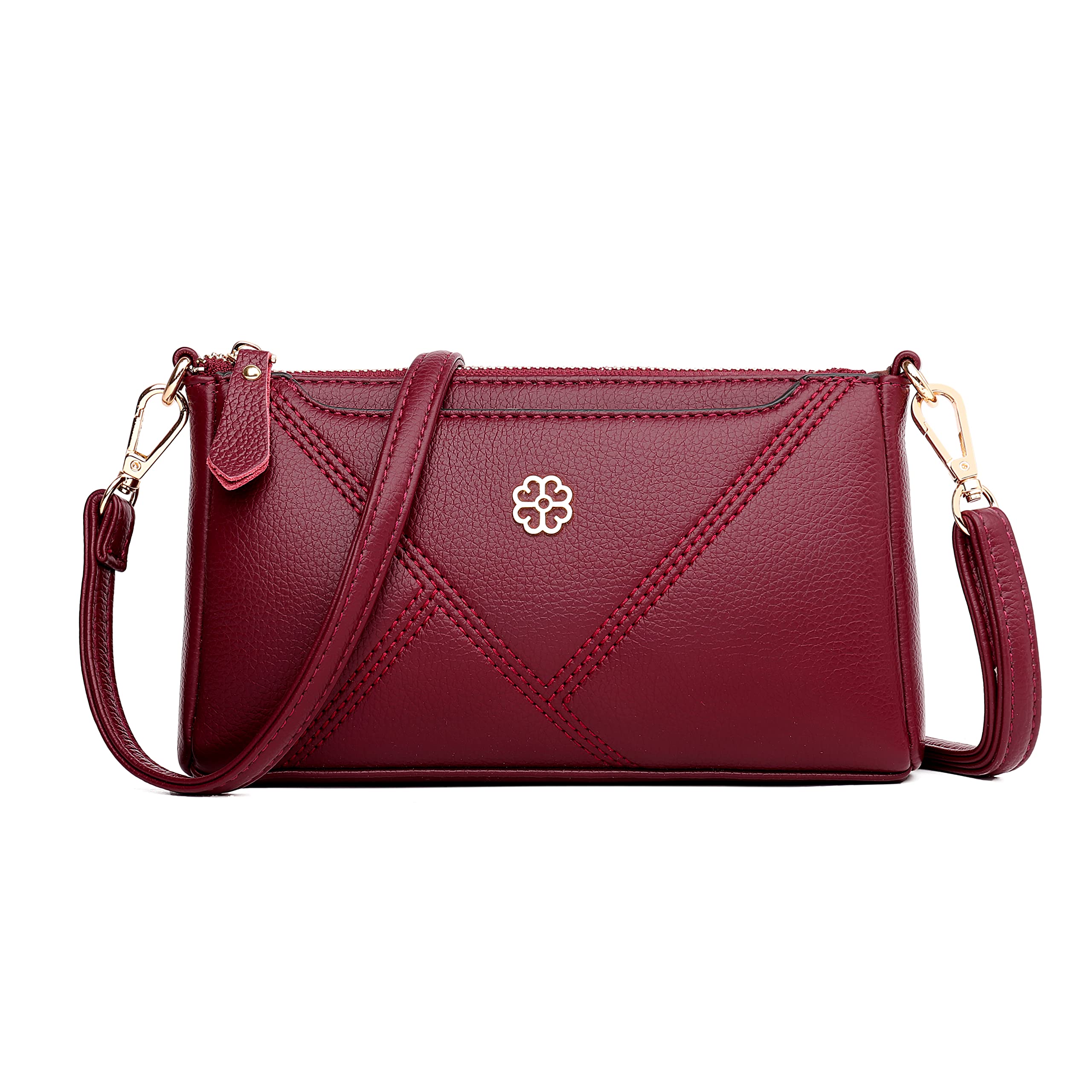 FSD.WG Women's Fashion Tassel Crossbody Bag with Zipper Pocket - Stylish Shoulder Purse for Travel, Evening Out & Daily Use