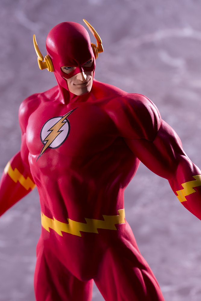 DC Comics ArtFX 1/6 Scale The Flash Statue by Kotobukiya - Premium Collectible Figure for Superhero Fans & Home Decor