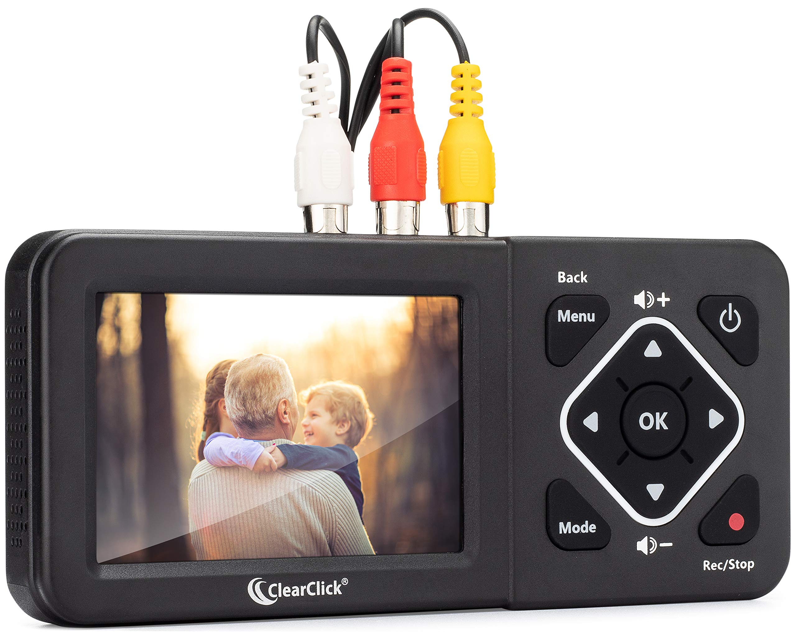 ClearClick Video to Digital Converter 2.0 - Convert VHS Tapes to Digital, Record from VCR, AV, RCA, Hi8, Camcorder, DVD & Gaming Systems | Perfect for Home Movies, Archiving & Retro Gaming