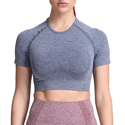 B Dark Blue Marl (Crop Tops)