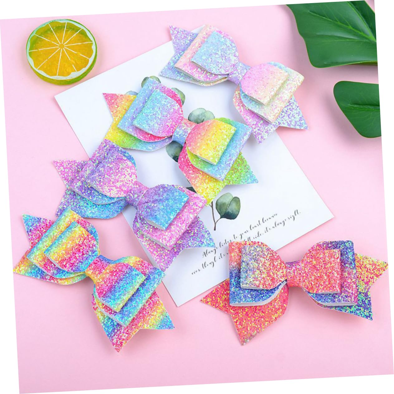 TOYANDONA 2 Sets Baby Girls Hair Clips with Sequins Bows - 24pcs Safe Non-Slip Hairpins for Toddlers & Kids - Perfect for Parties, School, and Daily Outfits