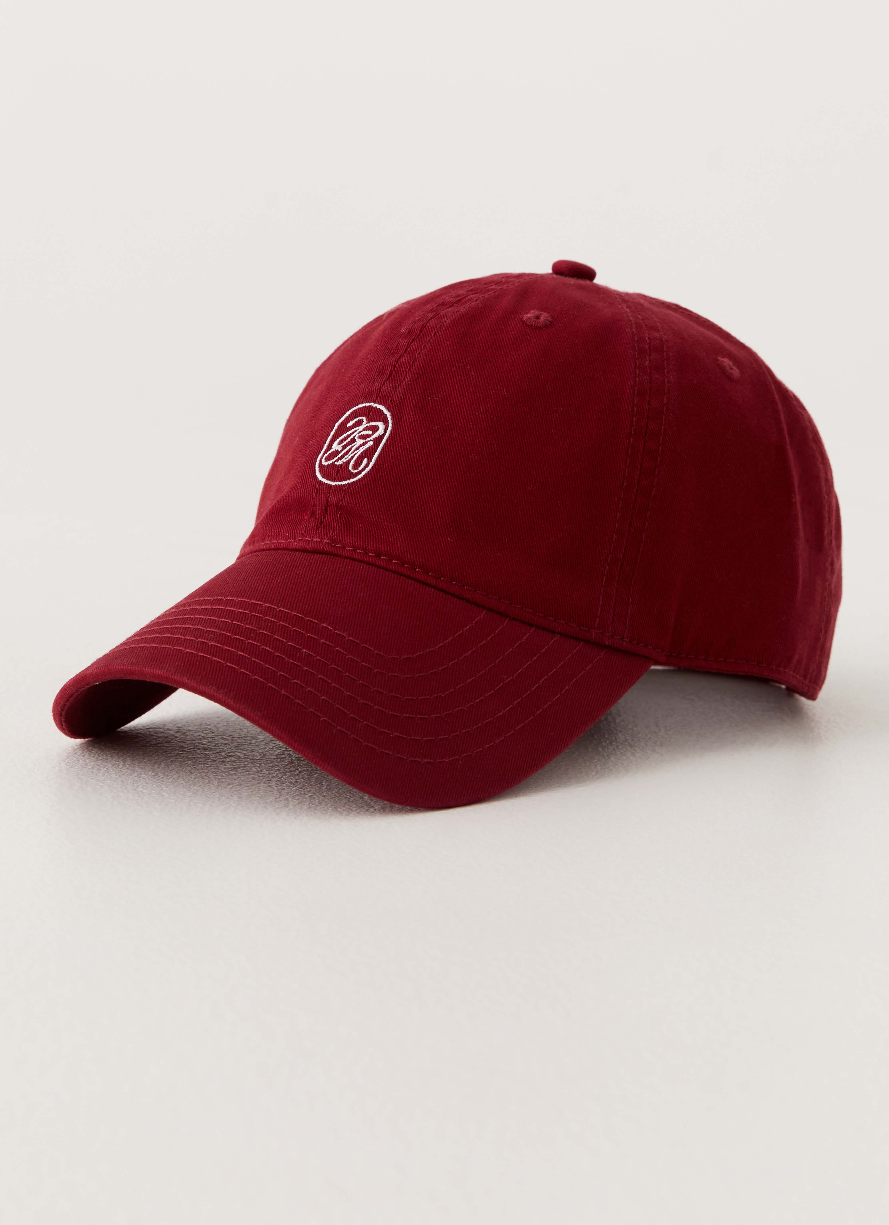 Big Hit Baseball Cap for Men & Women - Adjustable Maroon Dad Hat with Curved Brim - Perfect for Outdoor Sports, Casual Wear & Sun Protection