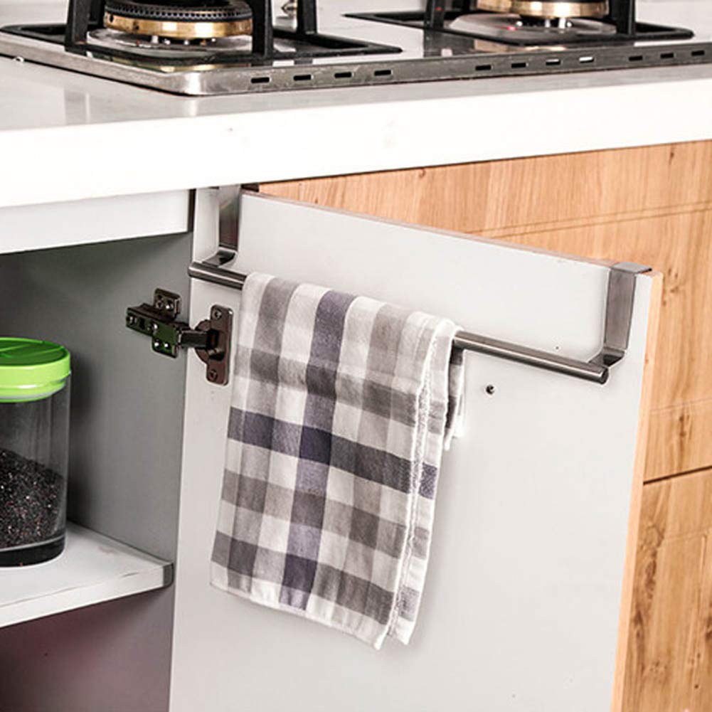 Stainless Steel Towel Bars with Hooks - 9