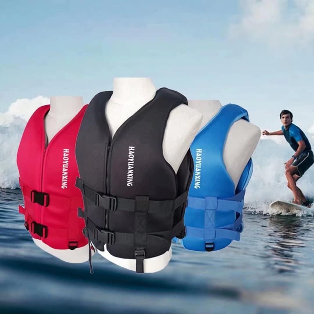 High Buoyancy Adult Kayak Life Vest - Adjustable Safety Jacket for Women & Men - Perfect for Boating, Swimming, Kayaking, Paddleboarding & Water Sports (Blue, Small) - Stay Safe on Lakes, Rivers & Oceans