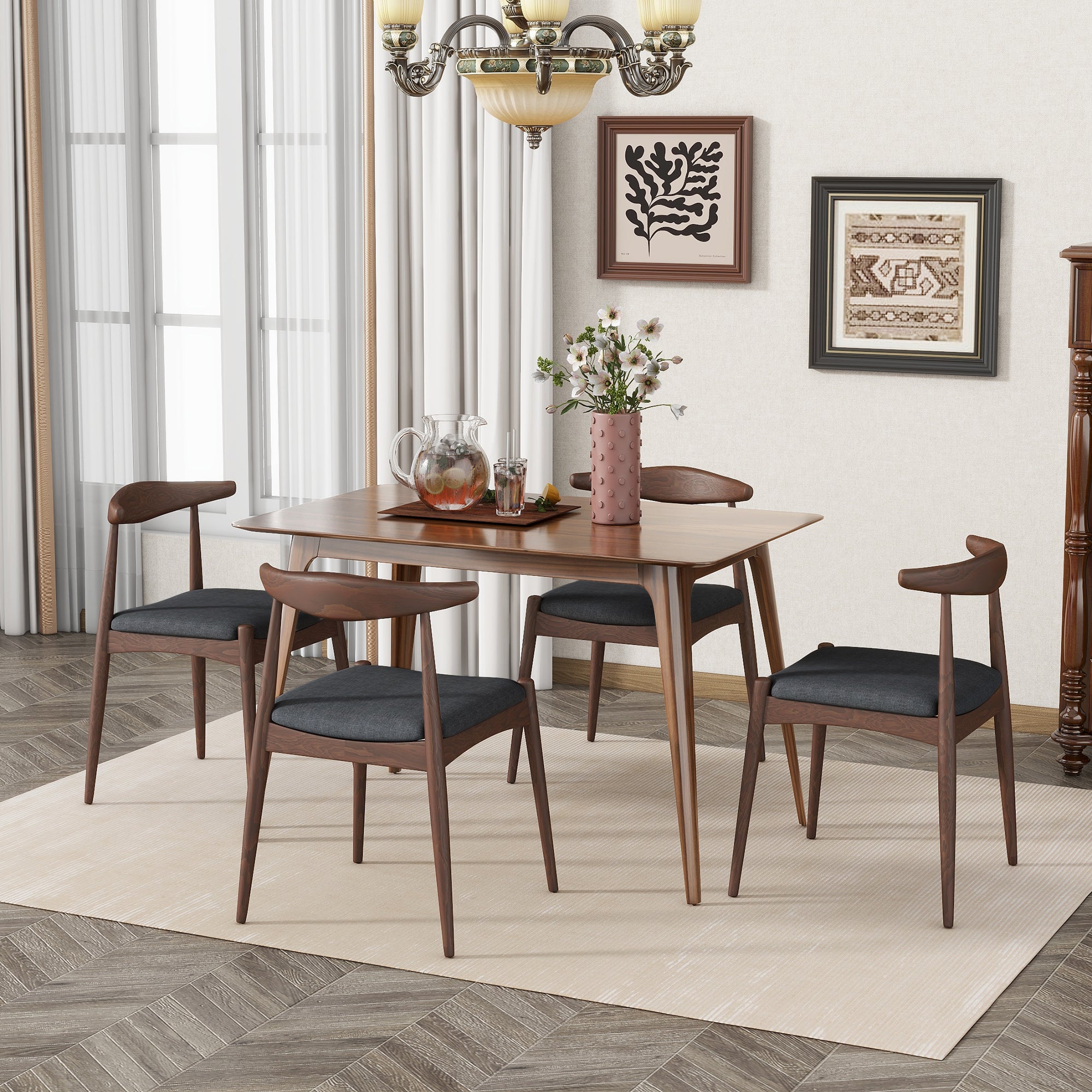 2-Piece Modern Dining Chair Set - Comfortable & Stylish for Kitchen, Dining Room, or Office - Perfect for Small Spaces & Home Decor