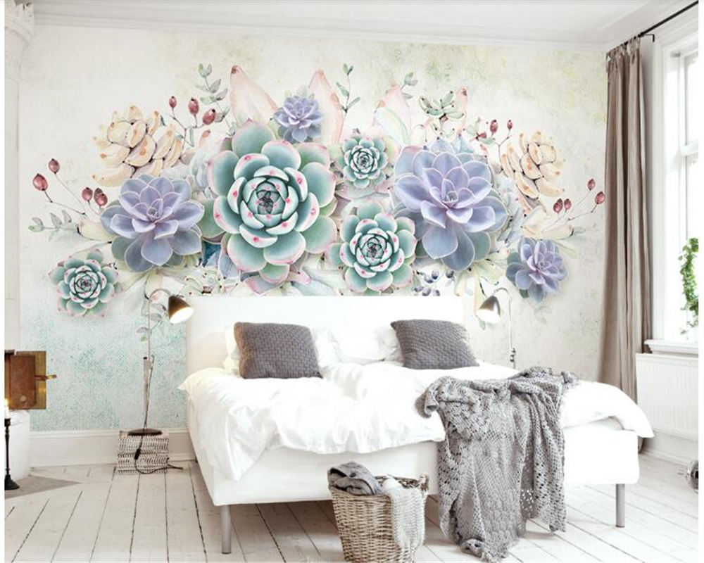 Exquisite Floral Wallpaper Mural - Beautiful Flower Decor for Living Room, Bedroom & Nursery | Peel and Stick Removable Wall Art