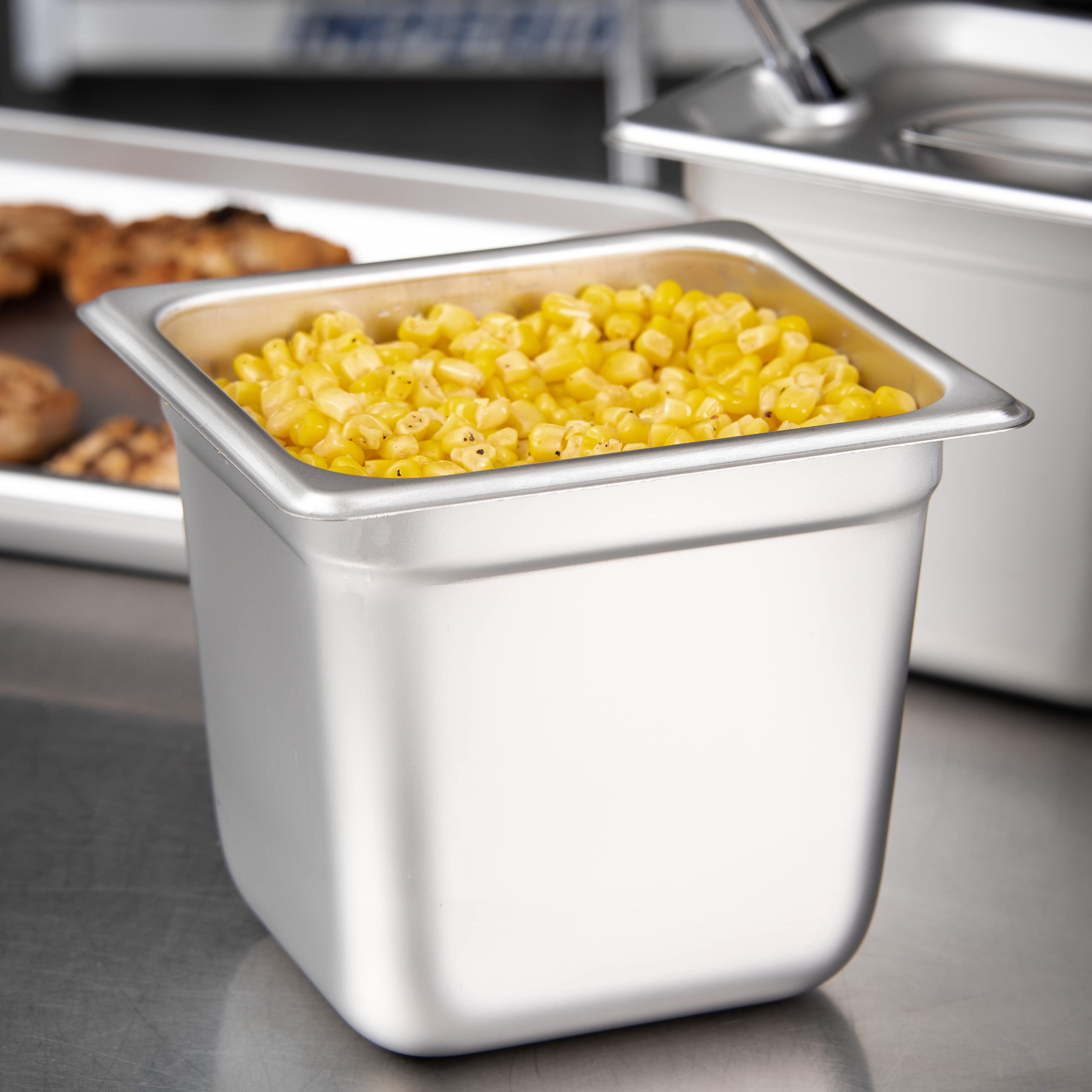 Carlisle FoodService 1/6 Size Durapan Stainless Steel Hotel Pan - 6
