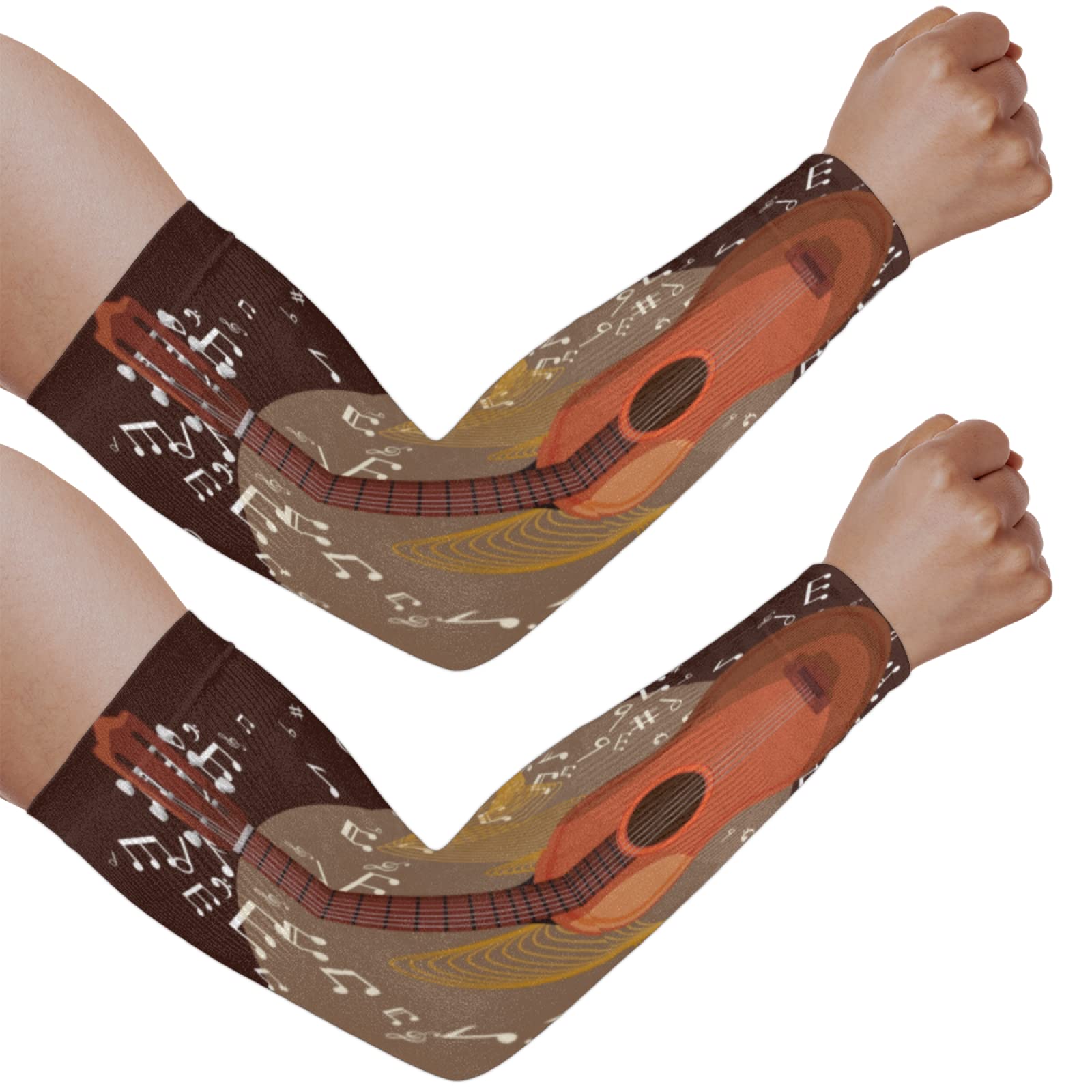Men's & Women's Arm Sleeves - UV Protection Sun Sleeves for Guitar Playing, Sports & Outdoor Activities | Breathable & Comfortable Arm Covers for Sun Protection, Cycling, Running & Workouts