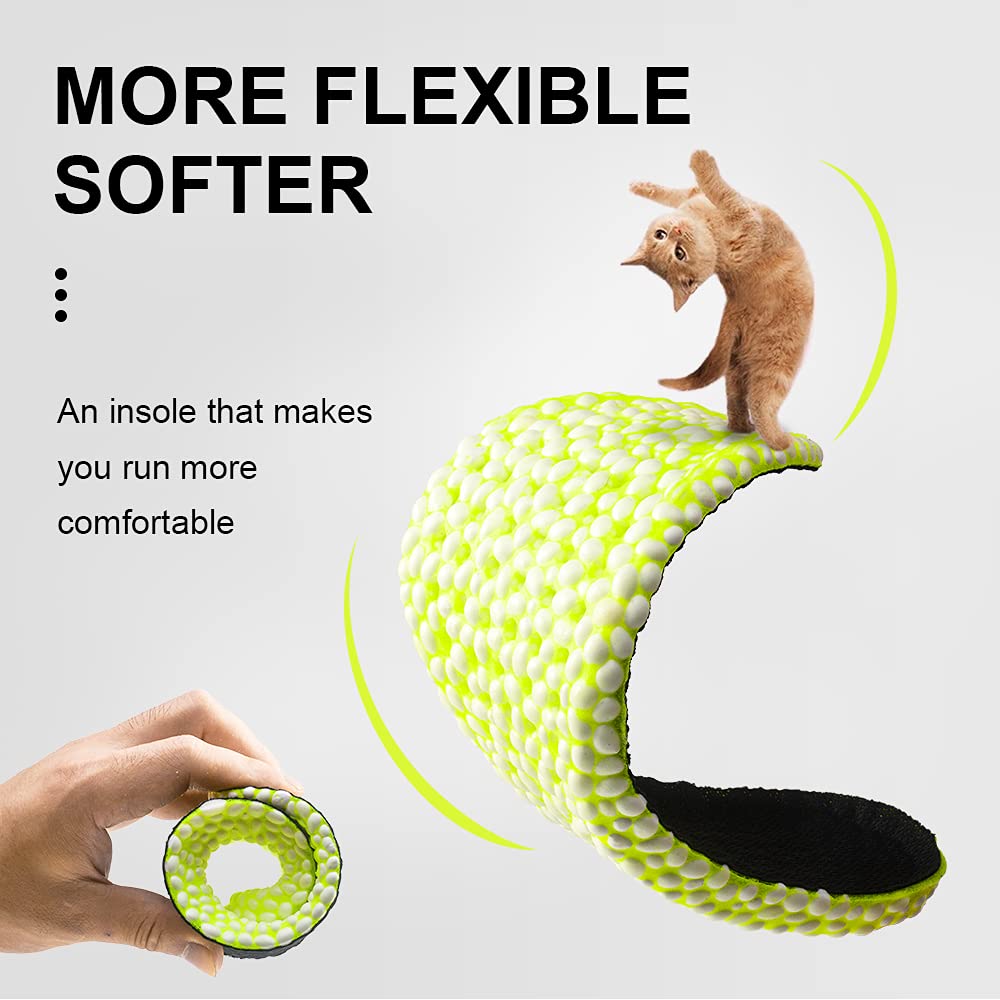 XINIFOOT Shock Absorbing Flexible Replacement Insoles - Breathable E-TPU Elastic Shoe Inserts for All-Day Support & Foot Pain Relief - Comfortable Athletic Orthotics for Men & Women - Perfect for Running, Hiking & Work Boots