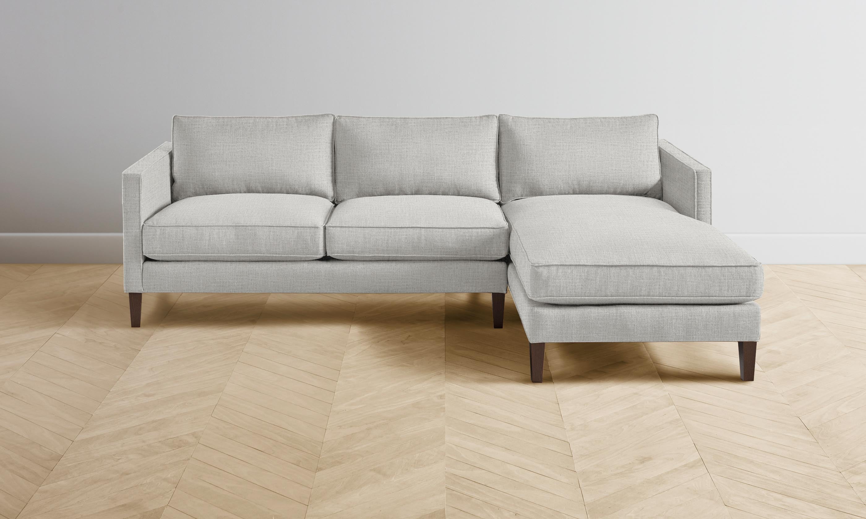 The Crosby Sectional Sofa - Premium Performance Woven Chenille Fabric with Steel Frame - Perfect for Living Rooms, Family Rooms & Cozy Home Spaces