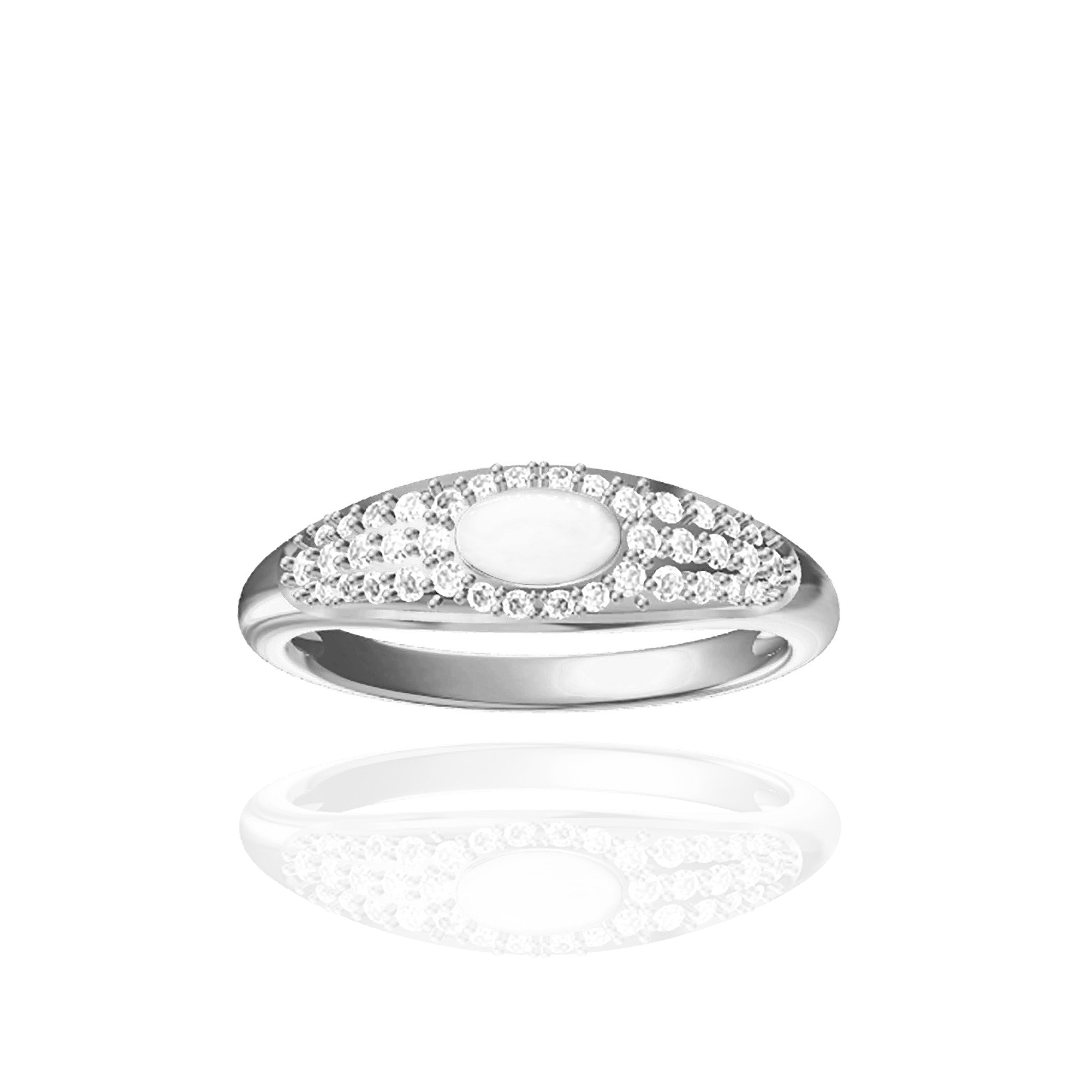Celestial Glow Breastmilk Ring - Memorial Jewelry for Moms, Keepsake for Breastfeeding Mothers - Perfect for Everyday Wear, Special Occasions & Cherished Memories