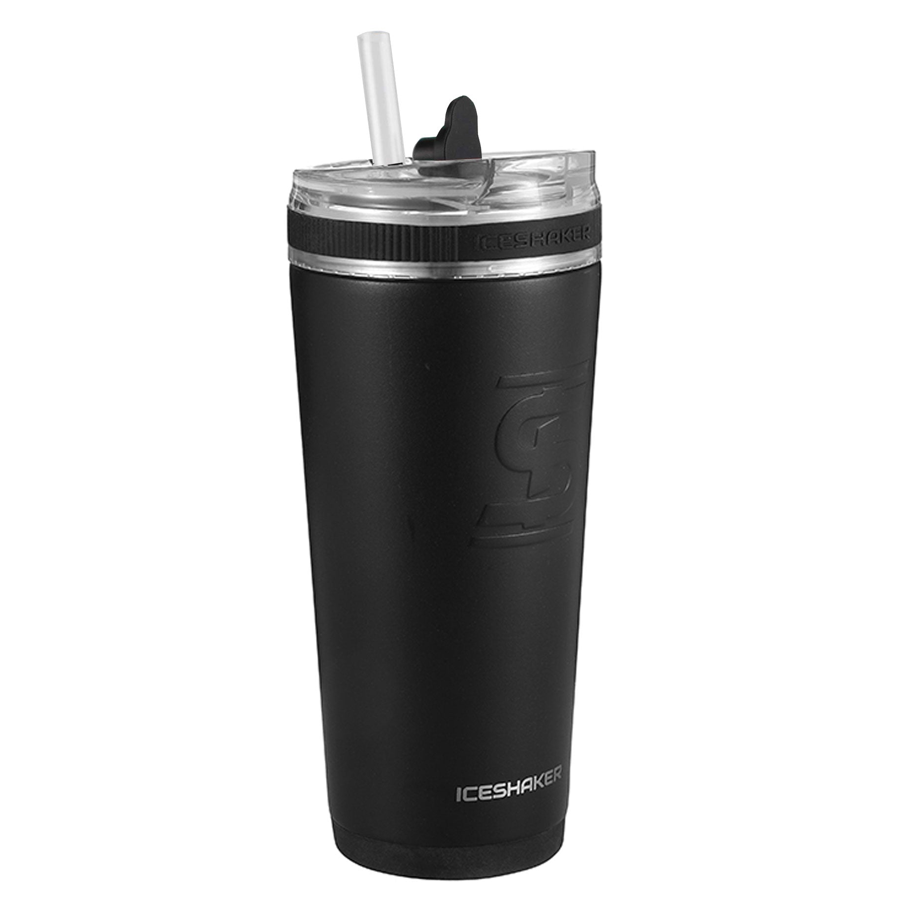 8x8 Custom 26oz Flexible Water Bottle - Black - Perfect for Gym, Hiking & Outdoor Activities
