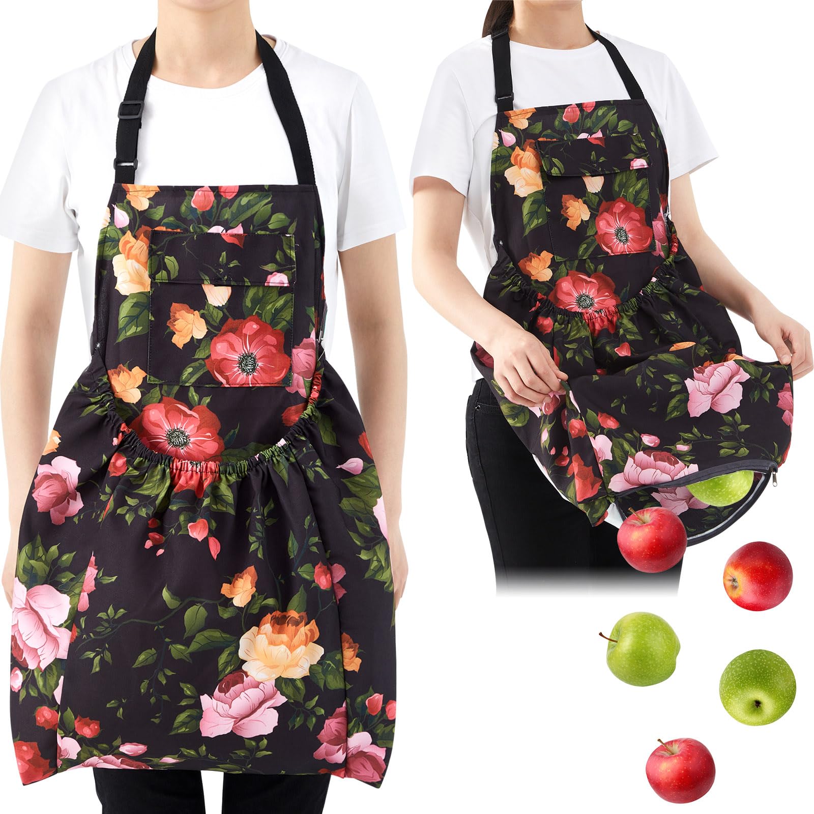 Premium Gardening Apron for Women & Men with Large Pockets - Durable Harvesting Apron for Gardeners - Perfect Gardening Gift for Outdoor Enthusiasts - Ideal for Planting, Weeding & Harvesting Vegetables