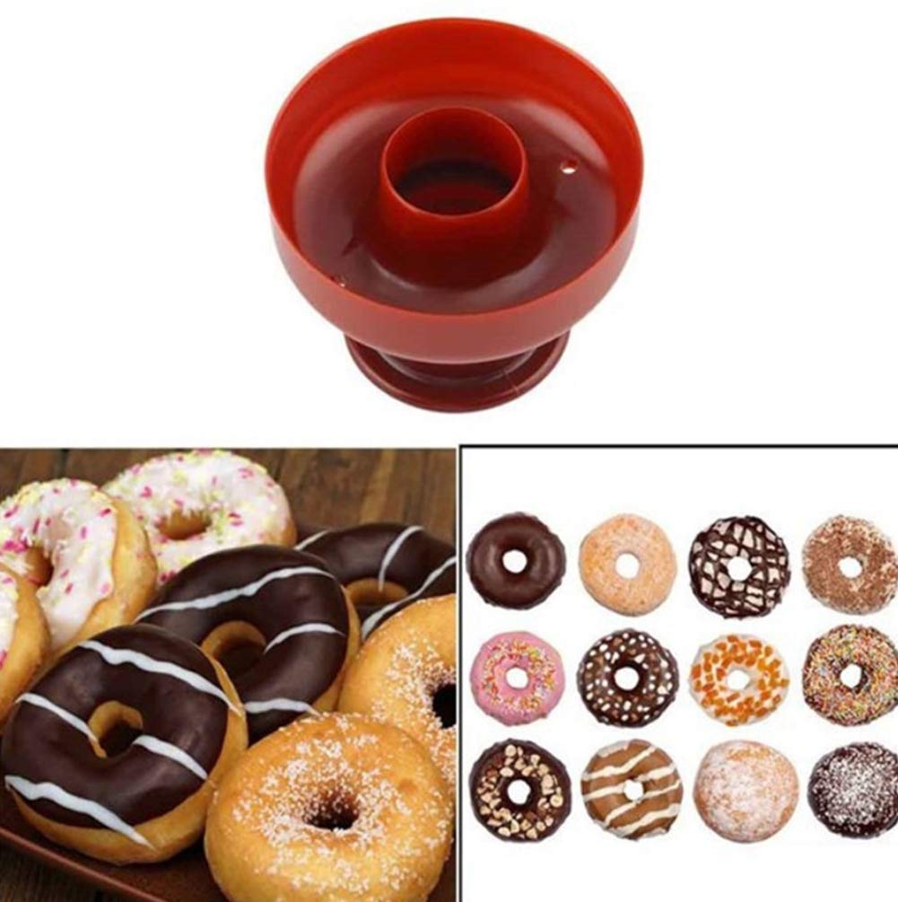 AKOAK 1-Pack Donut Baking Molds - Round Silicone Cookie Cutters & Hollow Cake Molds for DIY Desserts - Perfect for Homemade Donuts, Cupcakes, and Pastry Decorations
