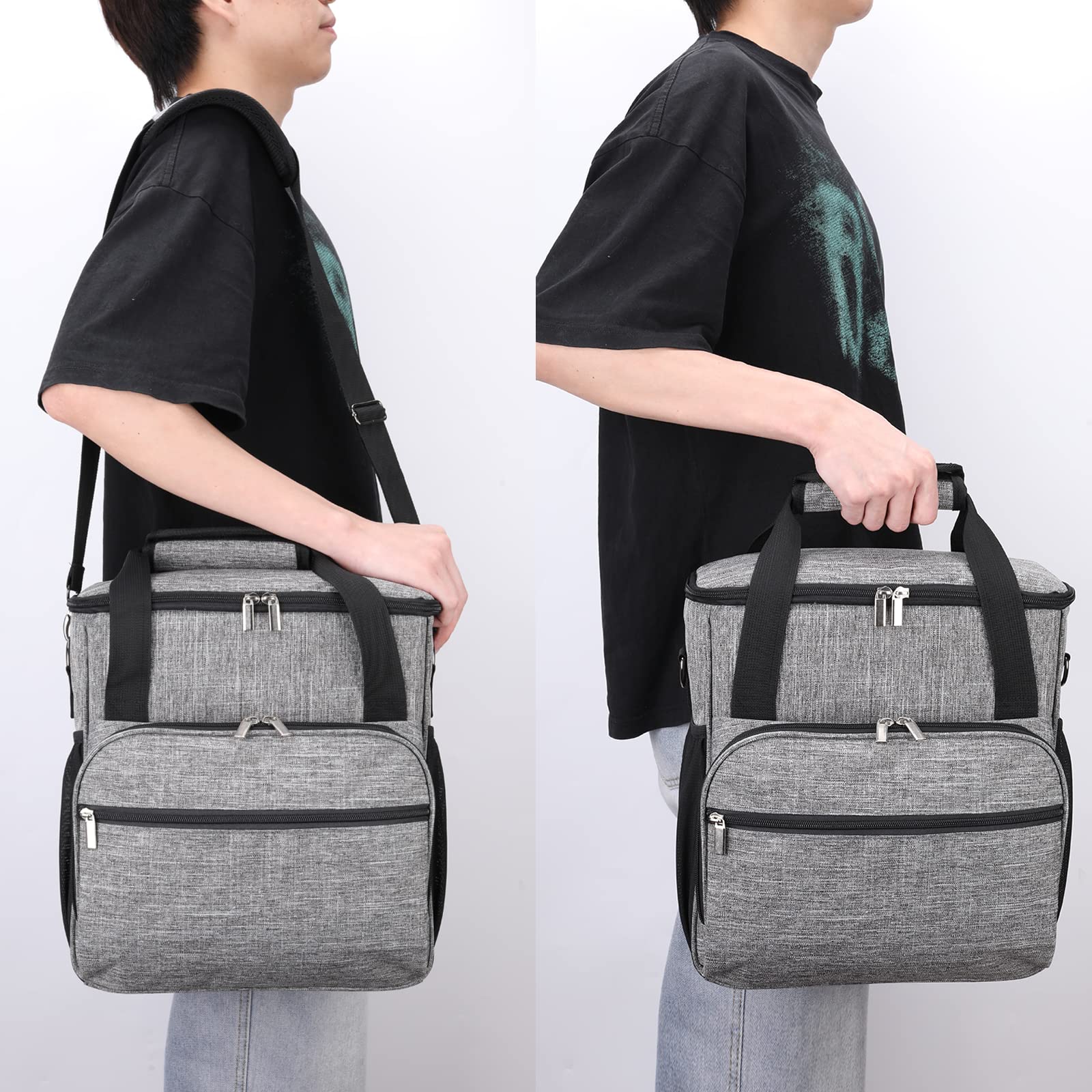 Portable Keurig K-Mini & K-Mini Plus Coffee Maker Travel Bag - Compact Storage Tote Case for Home, Office & Camping (Grey)