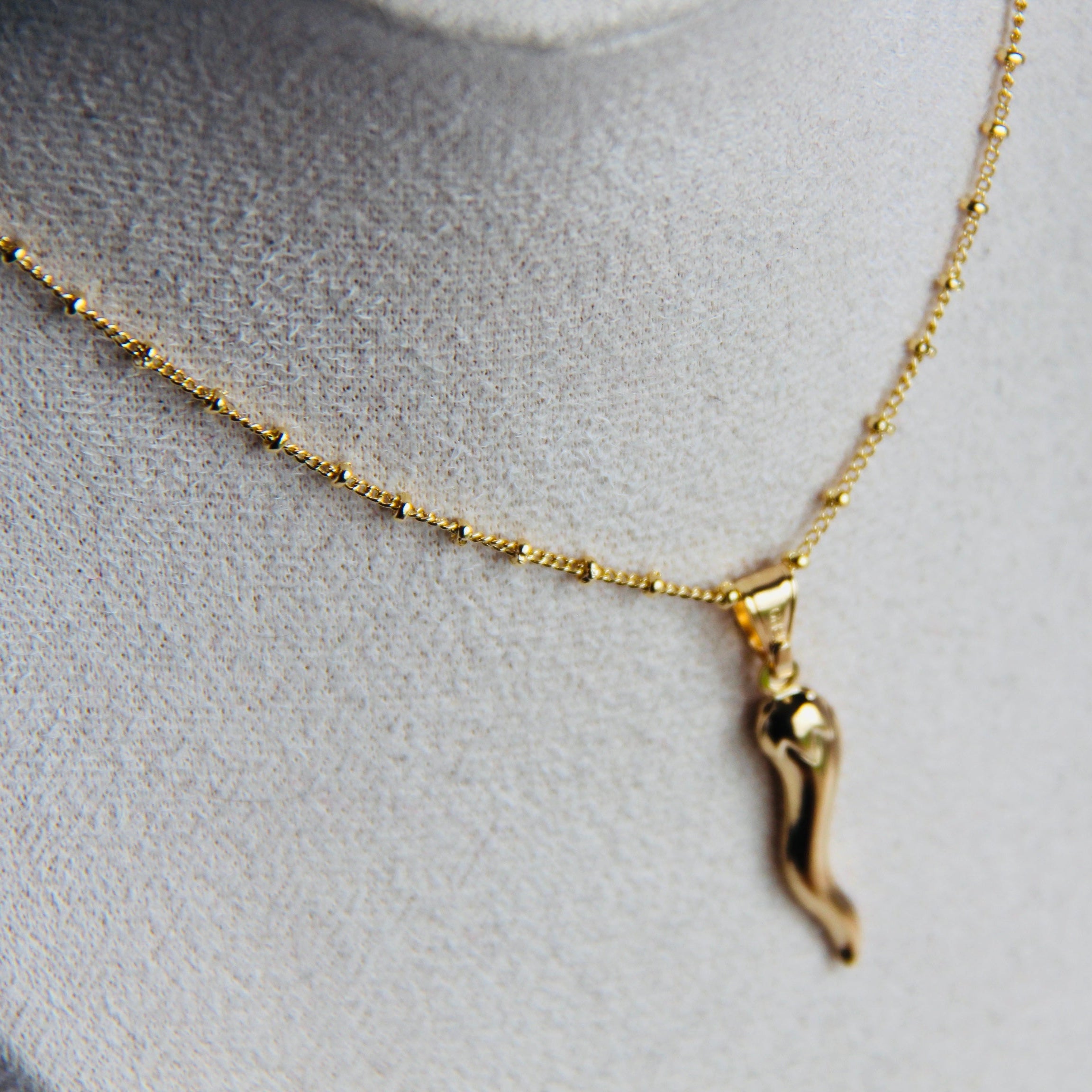 Gold Filled Chilli Necklace - Stylish Bohemian Jewelry for Women, Perfect for Parties & Festivals