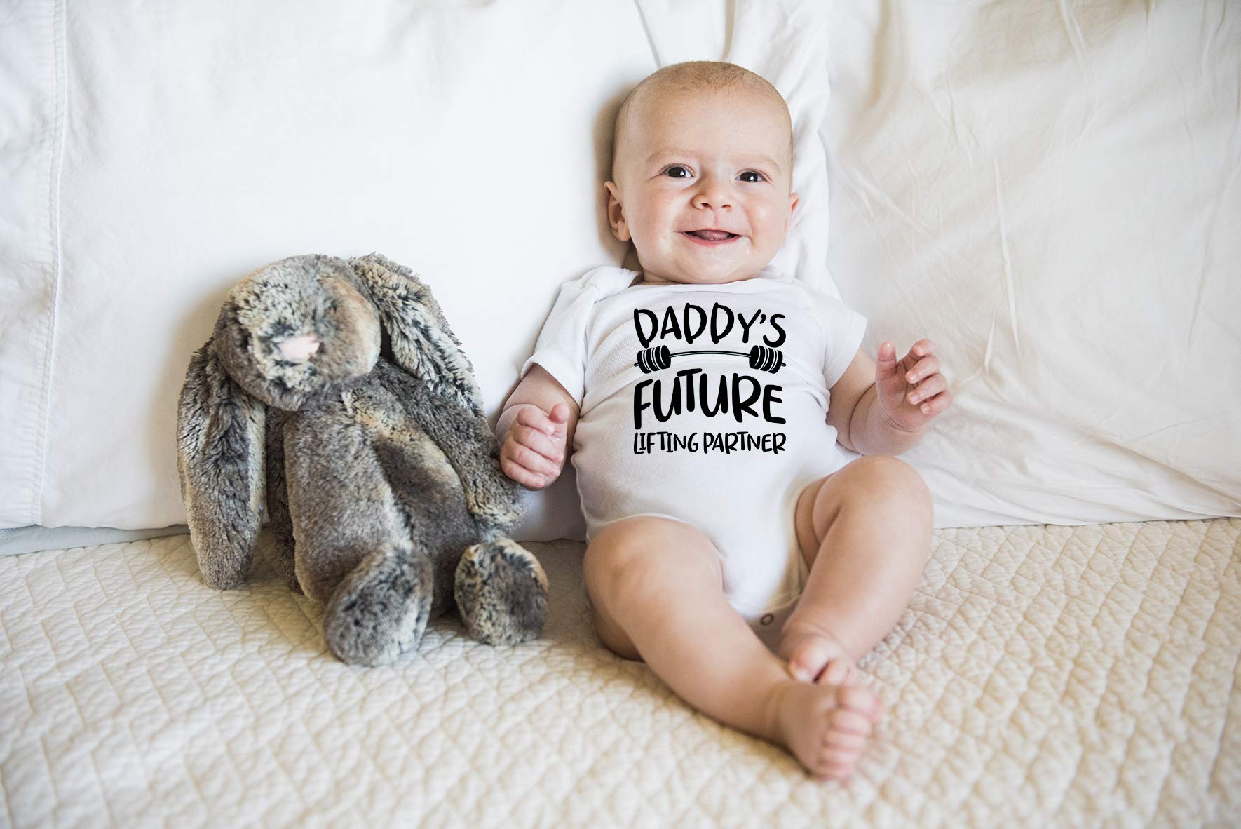 Funny Baby Essentials Bodysuit - Daddy's Future Lifting Partner - Baby Romper for Playtime