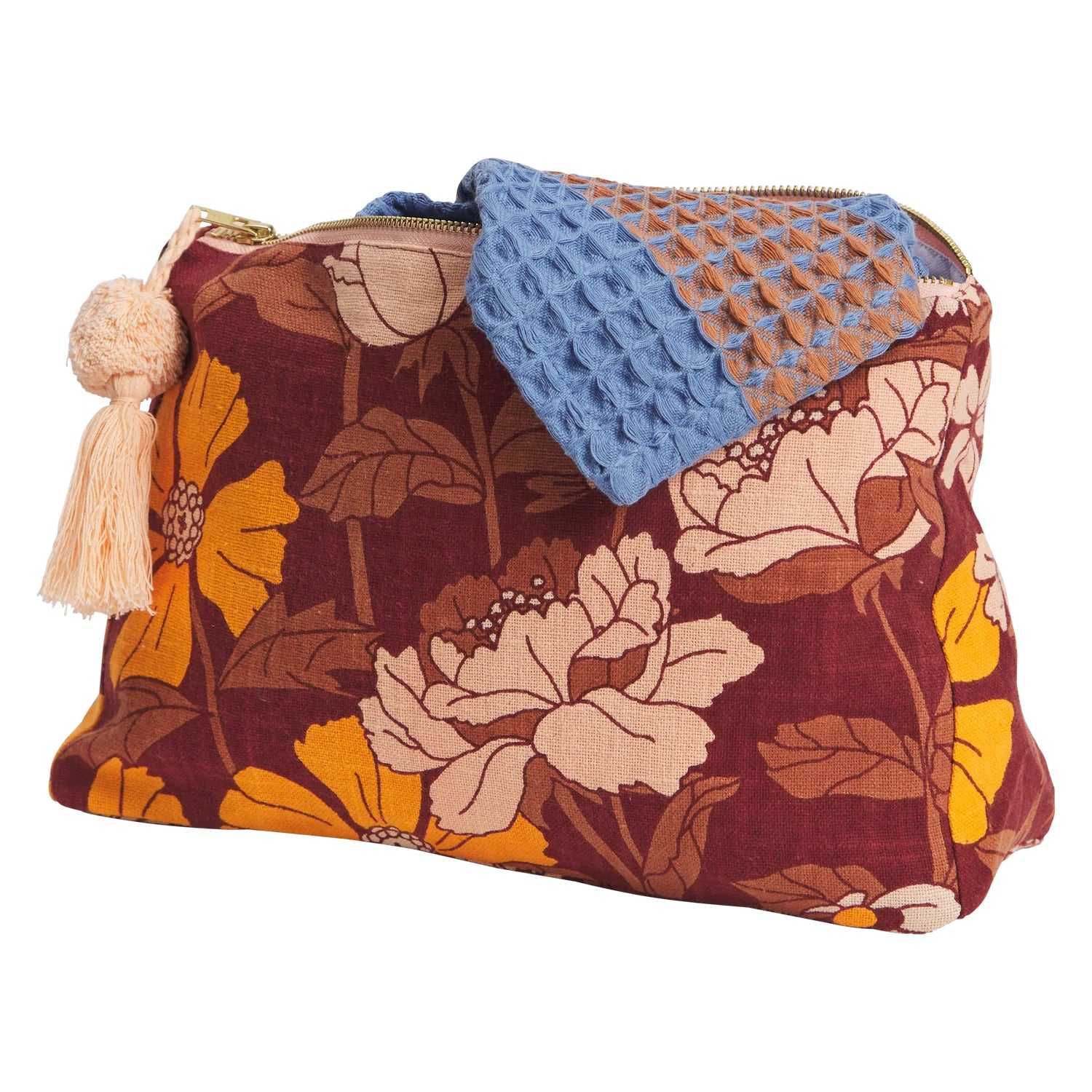BENITA Waterproof Makeup Bag for Women - Travel Cosmetic Organizer with Multiple Pockets - Perfect for Travel, Gym, and Daily Essentials Storage