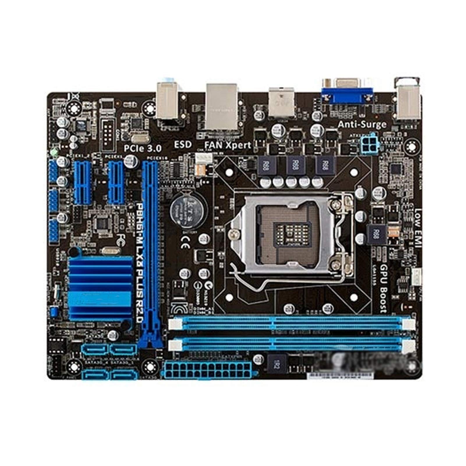 XLL Gaming Motherboard LGA 1155 DDR3 - Compatible with Asus P8H61-M LX3 Plus R2.0, Supports Intel i3 i5 i7 CPUs, 16GB DDR3 RAM, UATX Form Factor, UEFI BIOS - Perfect for PC Gaming, Office Work & Home Desktop Computers