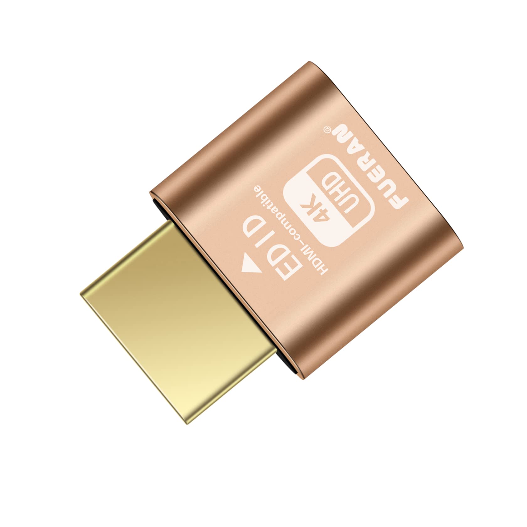 4K HDMI Dummy Plug - Headless Display Adapter & Virtual Monitor Emulator for Windows/Mac/Linux - Supports 4096x2160@60Hz, 3840x2160@60Hz, 2560x1440@60Hz - Plug & Play EDID Emulator (1 Pack) - Perfect for Remote Work, Mining Rigs, and Server Farms