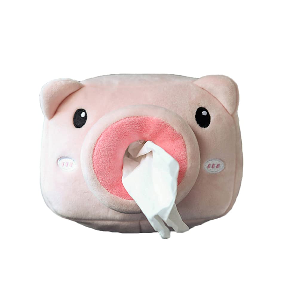 Funny Cartoon Tissue Box Cover - Pig, Whale & Deer Shaped Toilet Paper Dispenser Organizer for Car, Bathroom, Bedroom | Cute Napkin Tray & Paper Towel Holder for Vanity Countertops & Dressers