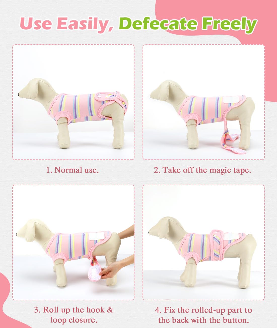 Dog Surgery Recovery Suit - Post-Surgical Onesie for Male & Female Dogs - Soft Cone Alternative for Abdominal Wounds & Skin Care - Comfortable Pet Bodysuit (Pink) - Ideal for Post-Op Healing & Wound Protection