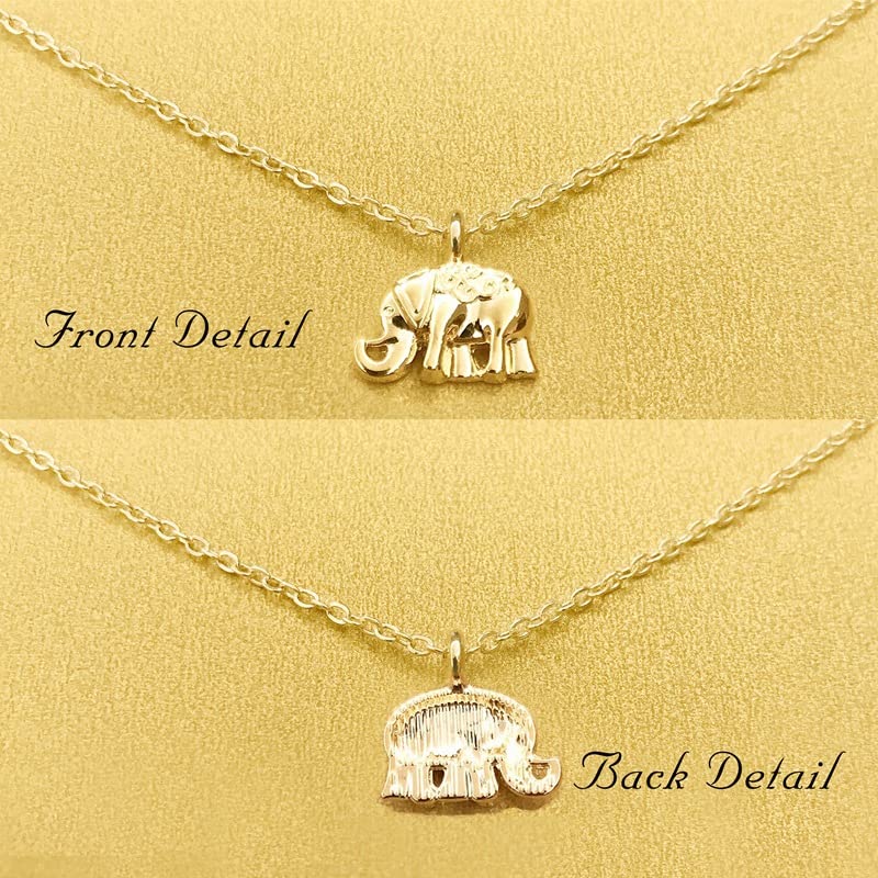 Lucky Elephant Pearl Necklace for Women - Friendship Circle Pendant with Star Charm, Elegant Jewelry Gift for Her | Perfect for Birthday, Anniversary & Special Occasions