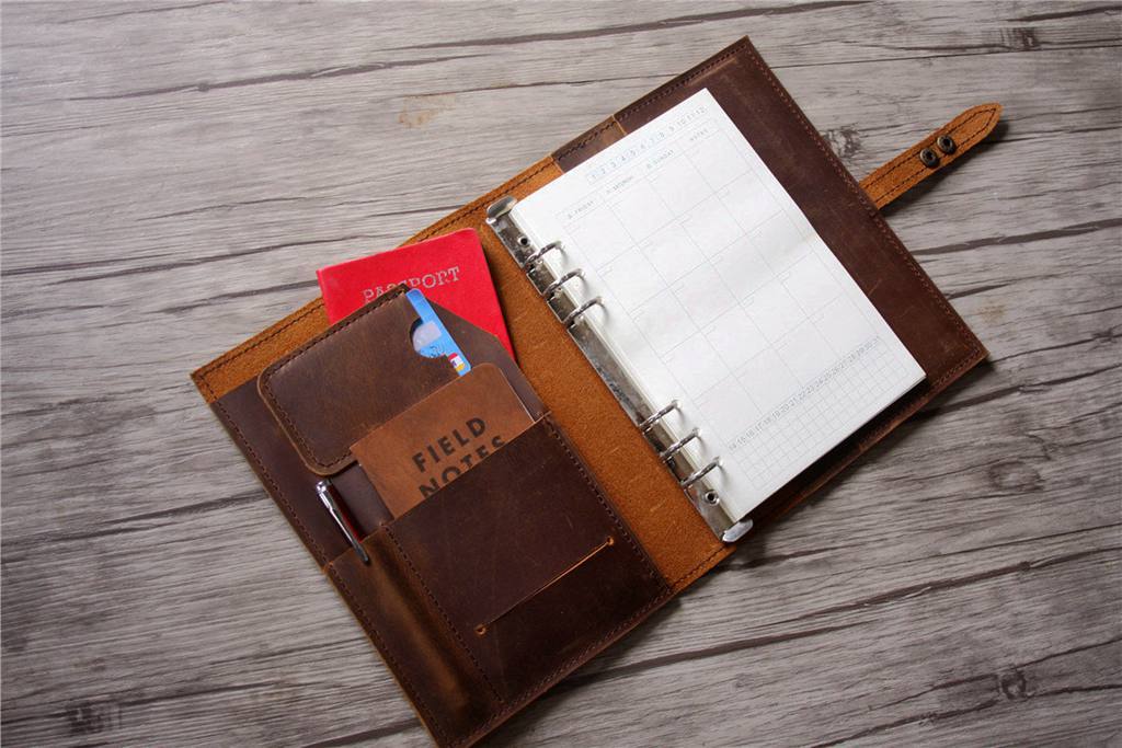 Premium Embossed Leather A5 Journal Cover - Handmade Binder Sleeve for Notebooks & Planners | Perfect for Office, School & Travel Use