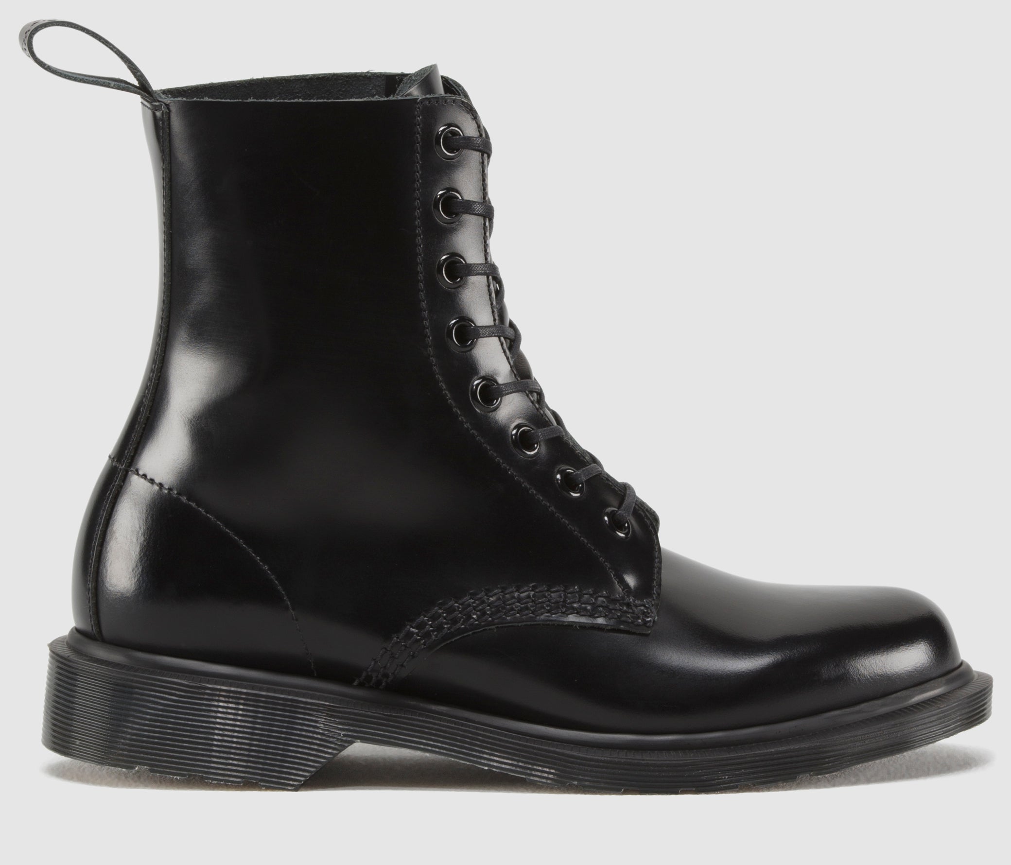 Dr. Martens 1460 Pascal Black Made in England Leather Lace Up Boots - Classic Unisex Combat Boots for Men & Women | Perfect for Punk, Grunge & Everyday Streetwear Fashion