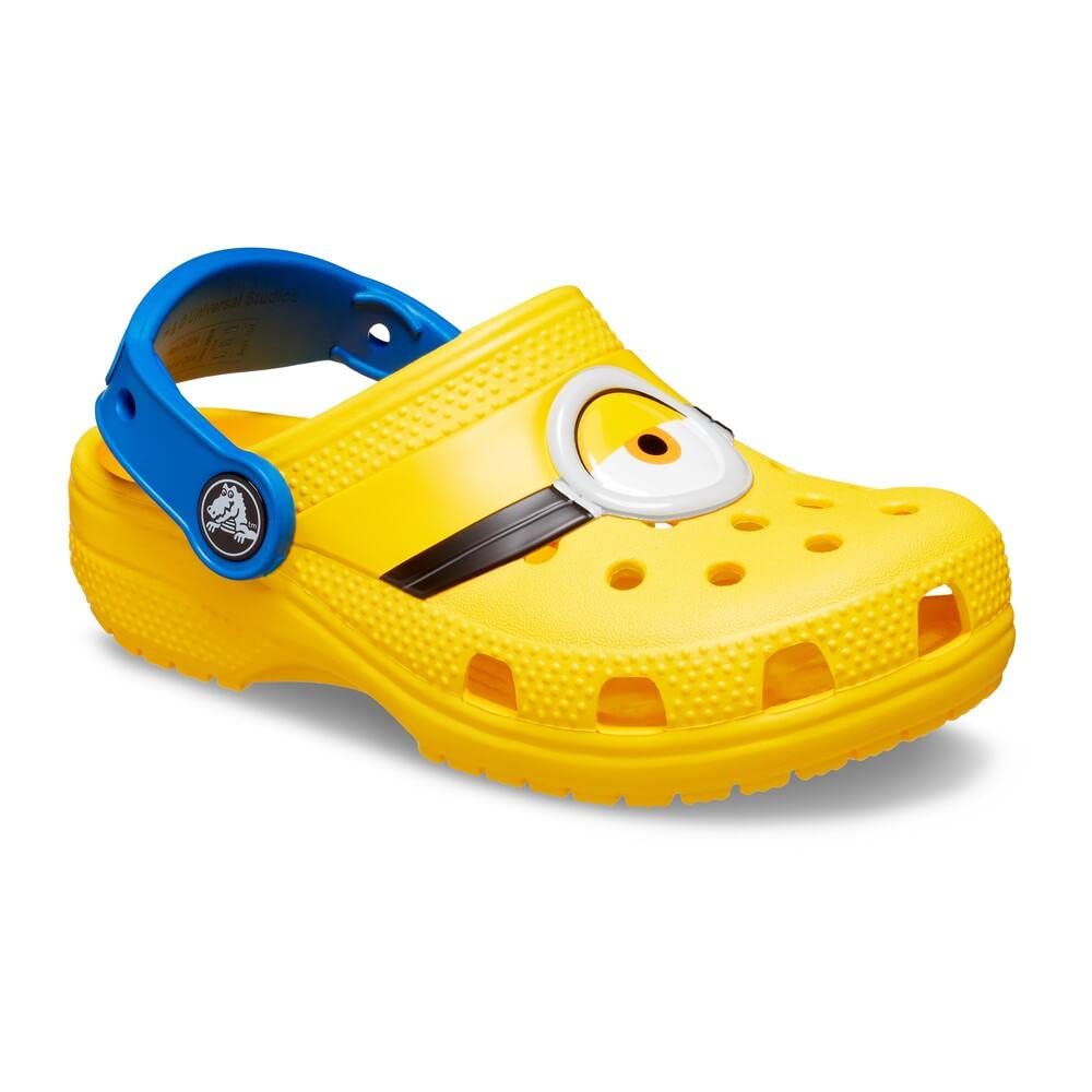 Crocs Unisex-Child Fun Lab Minion Clog | Kids' Lightweight Comfortable Water Shoes for Beach, Pool & Outdoor Play | Non-Slip & Easy to Clean