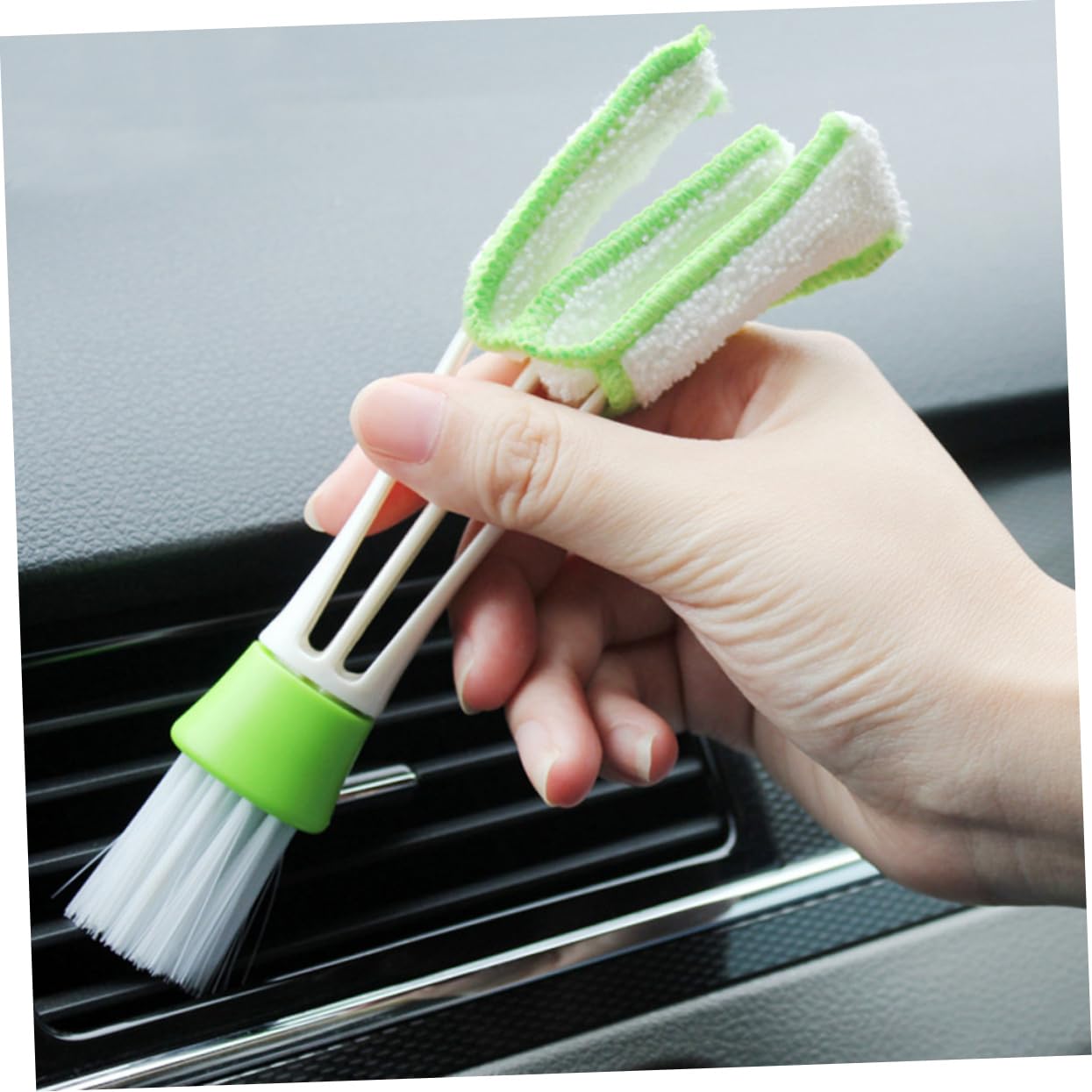 Vaguelly Multifunctional Air Vent Cleaner Brush - Mini Duster for Air Outlets, Fans & Shutters | Perfect for Home, Car AC Vents & Electronics Cleaning